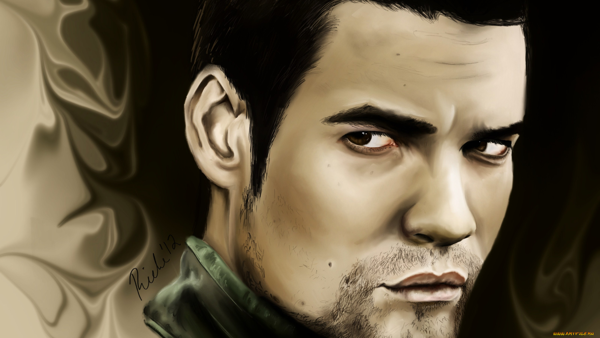 shane, west, рисованные, люди, актер