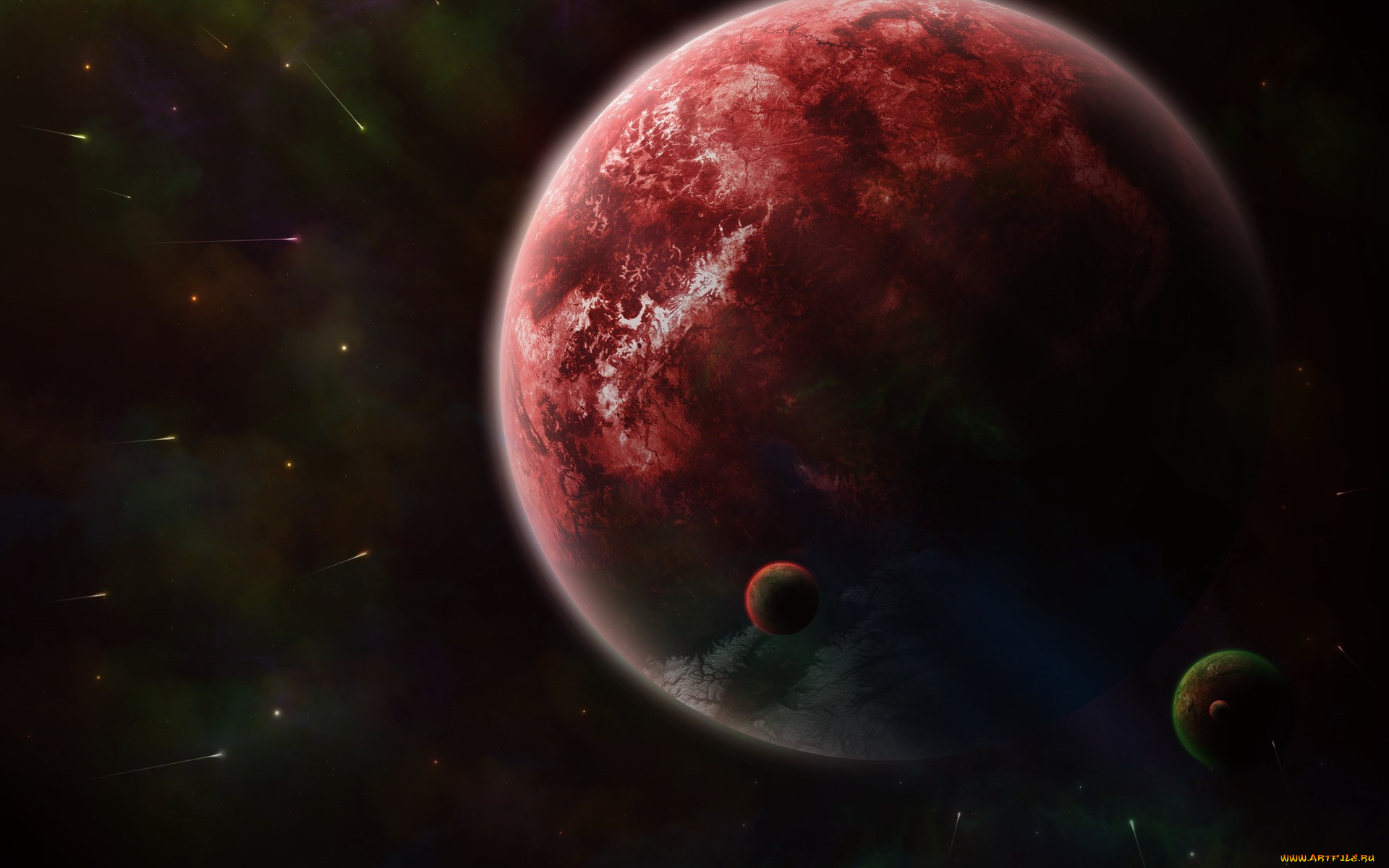 космос, арт, планеты