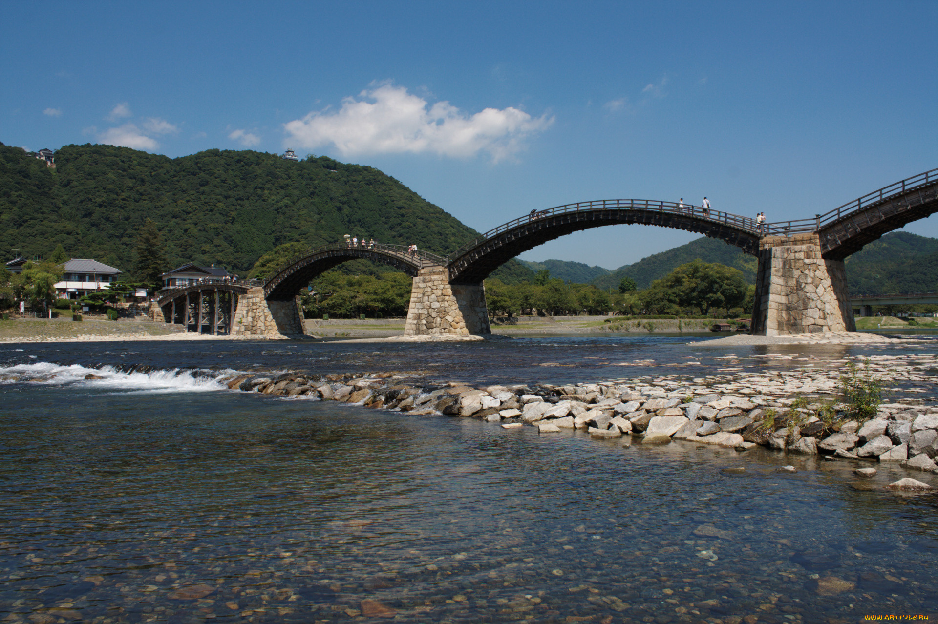 города, мосты, мост, река