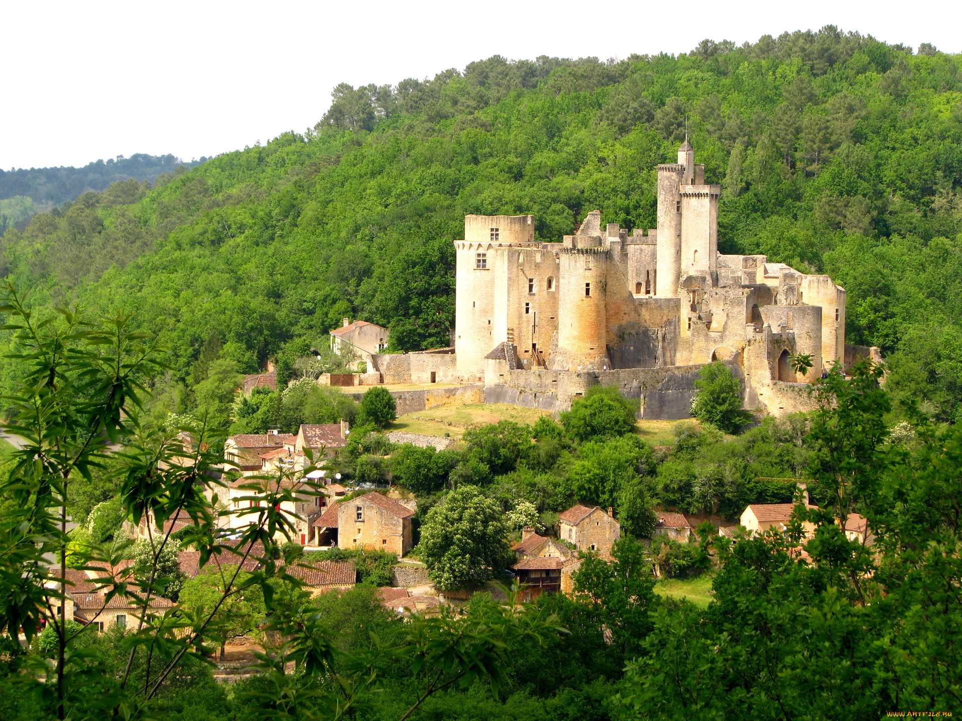 города, дворцы, замки, крепости, castle, bonaguil, france
