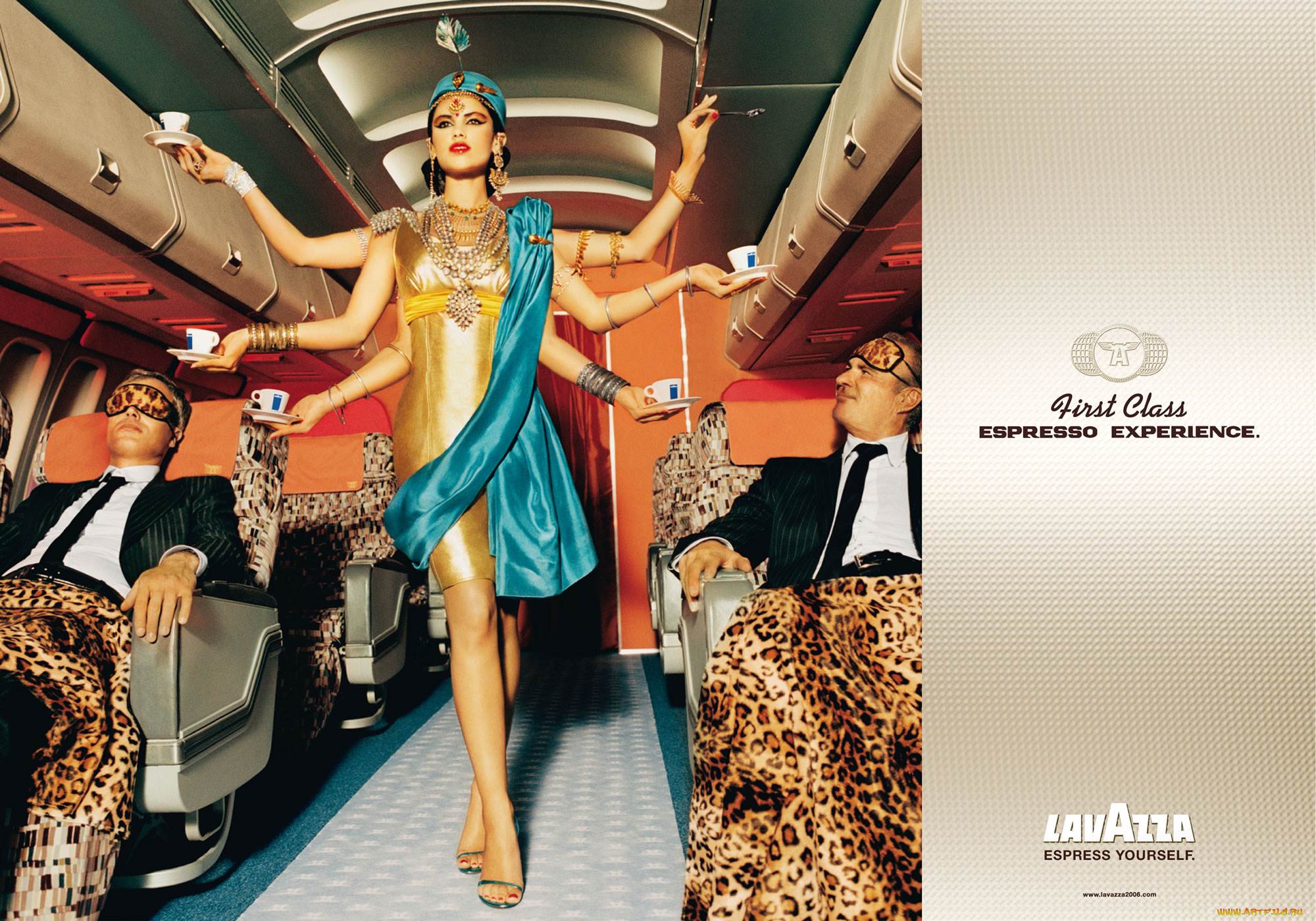 бренды, lavazza, девушка, кофе