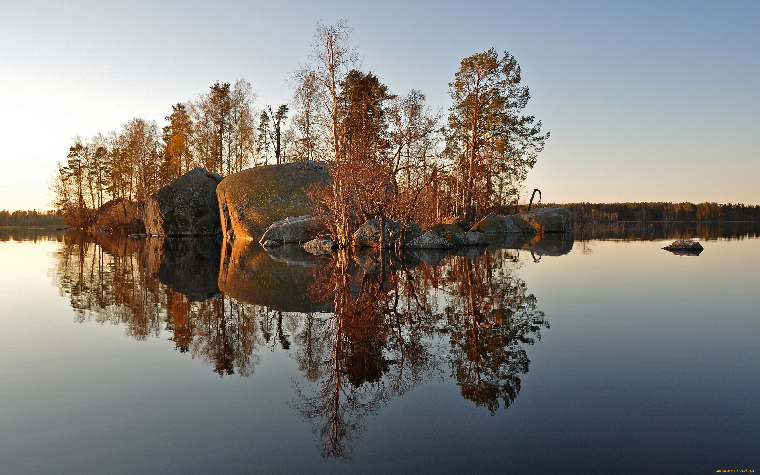 природа, реки, озера, деревья, камни, озеро