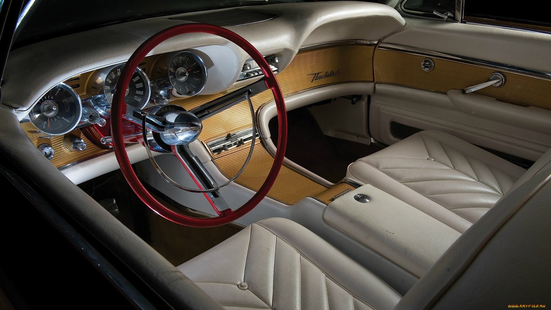 ford, thunderbird, автомобили, интерьеры