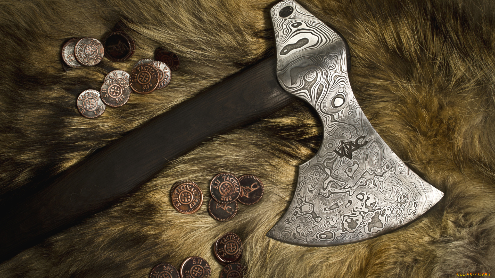 оружие, холодное, монеты, секира, топор