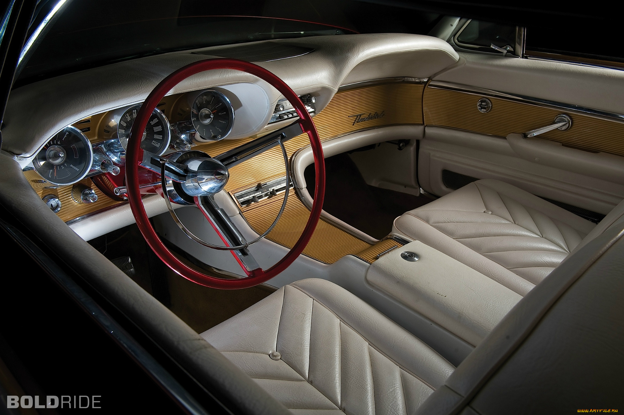 ford, thunderbird, автомобили, интерьеры