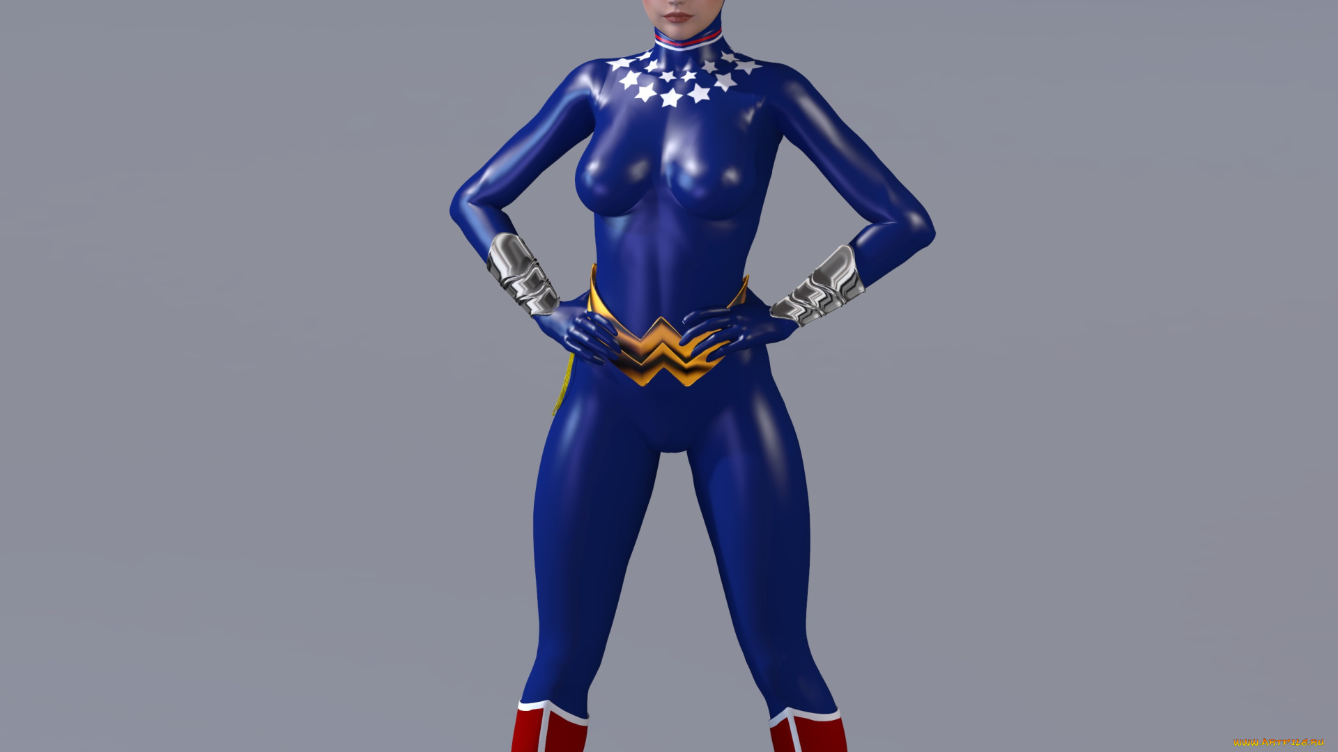3д, графика, fantasy, , фантазия, латекс, девушка, супермен, взгляд