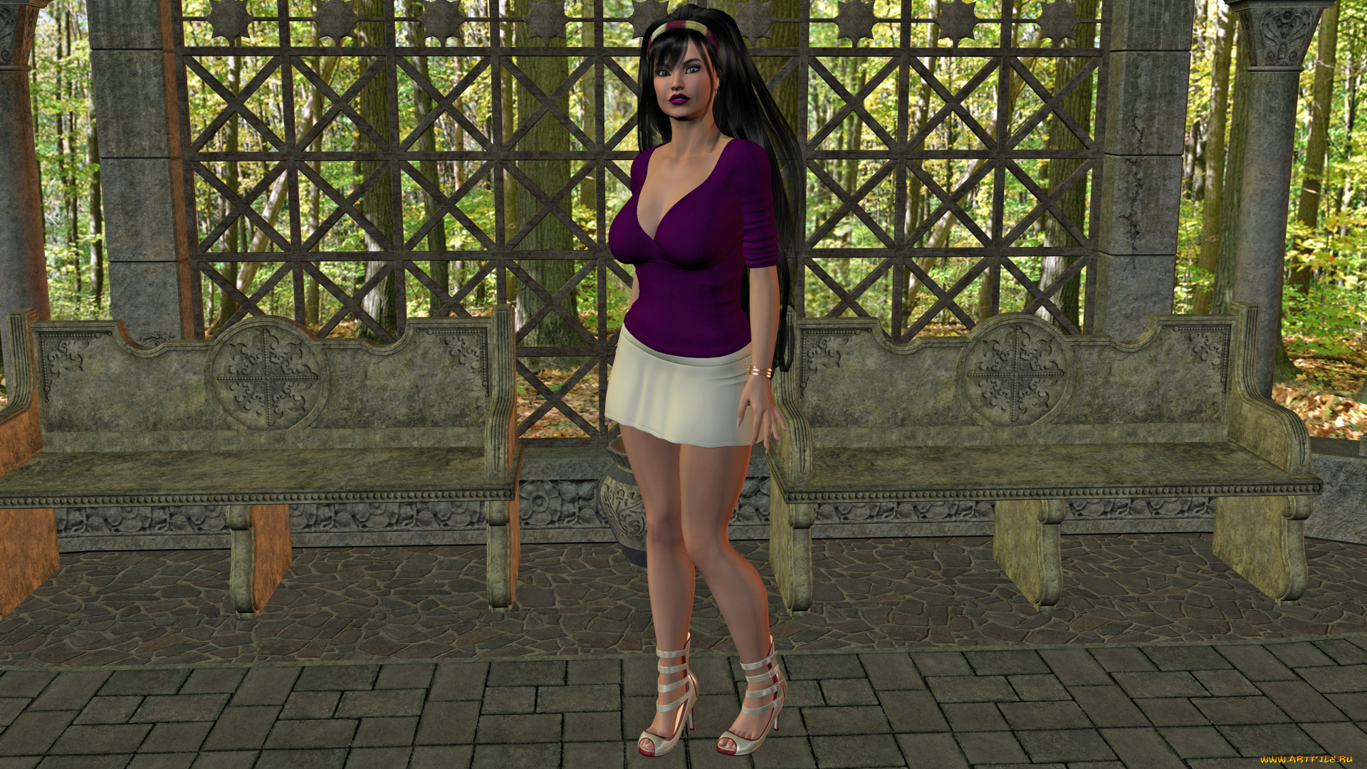 3д, графика, people, , люди, взгляд, девушка