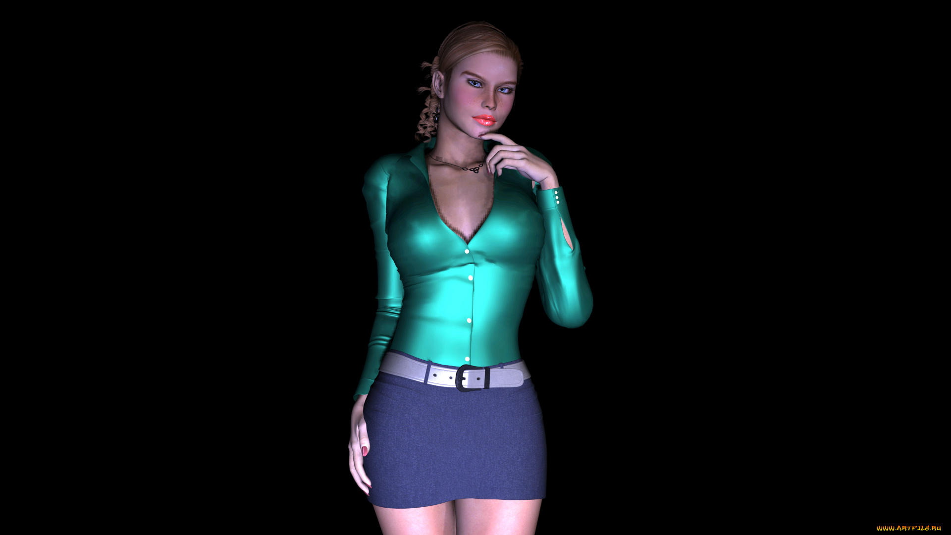 3д, графика, people, , люди, взгляд, девушка, фон