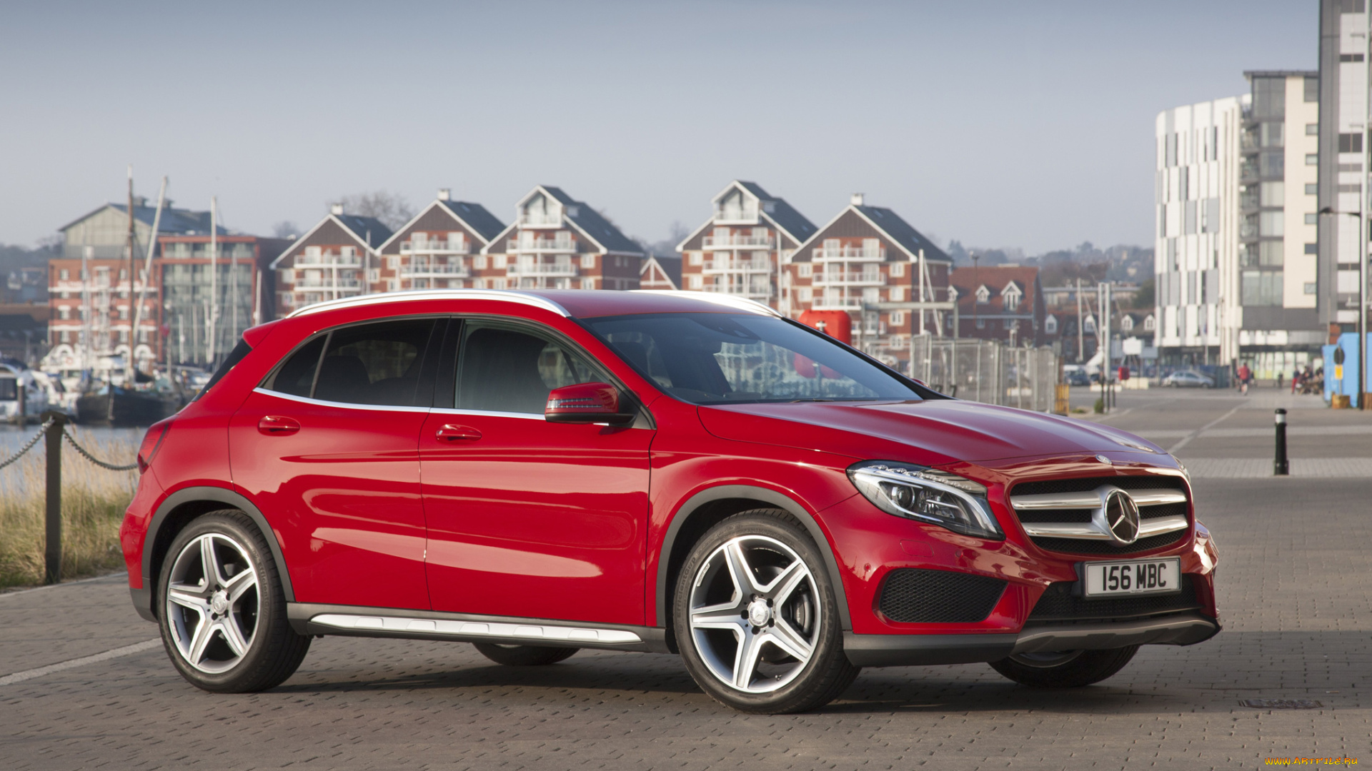 автомобили, mercedes-benz, gla, sport, amg, 4matic, 250, x156, uk-spec, package, красный, 2014