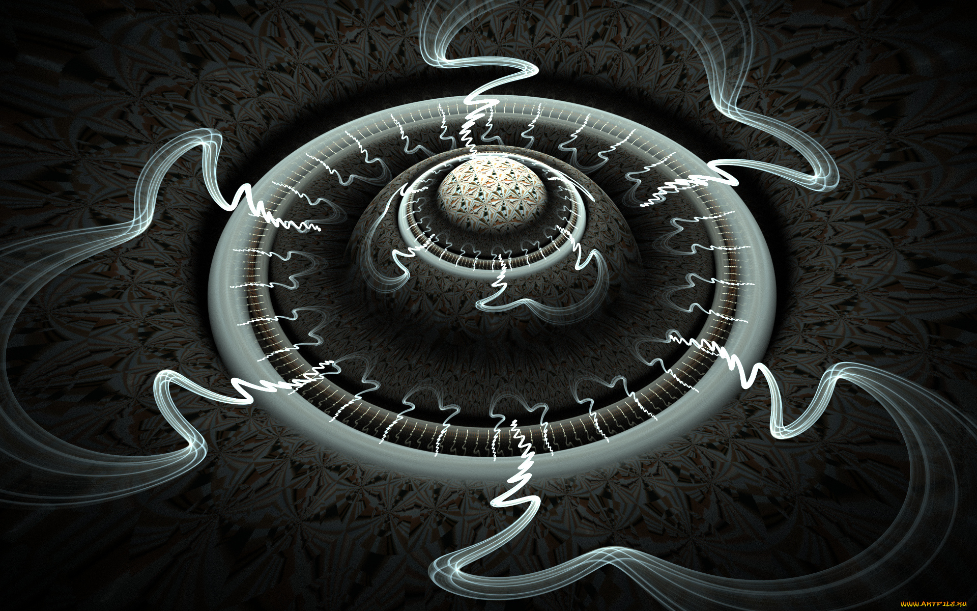 3д, графика, fractal, , фракталы, фон, цвета, узор