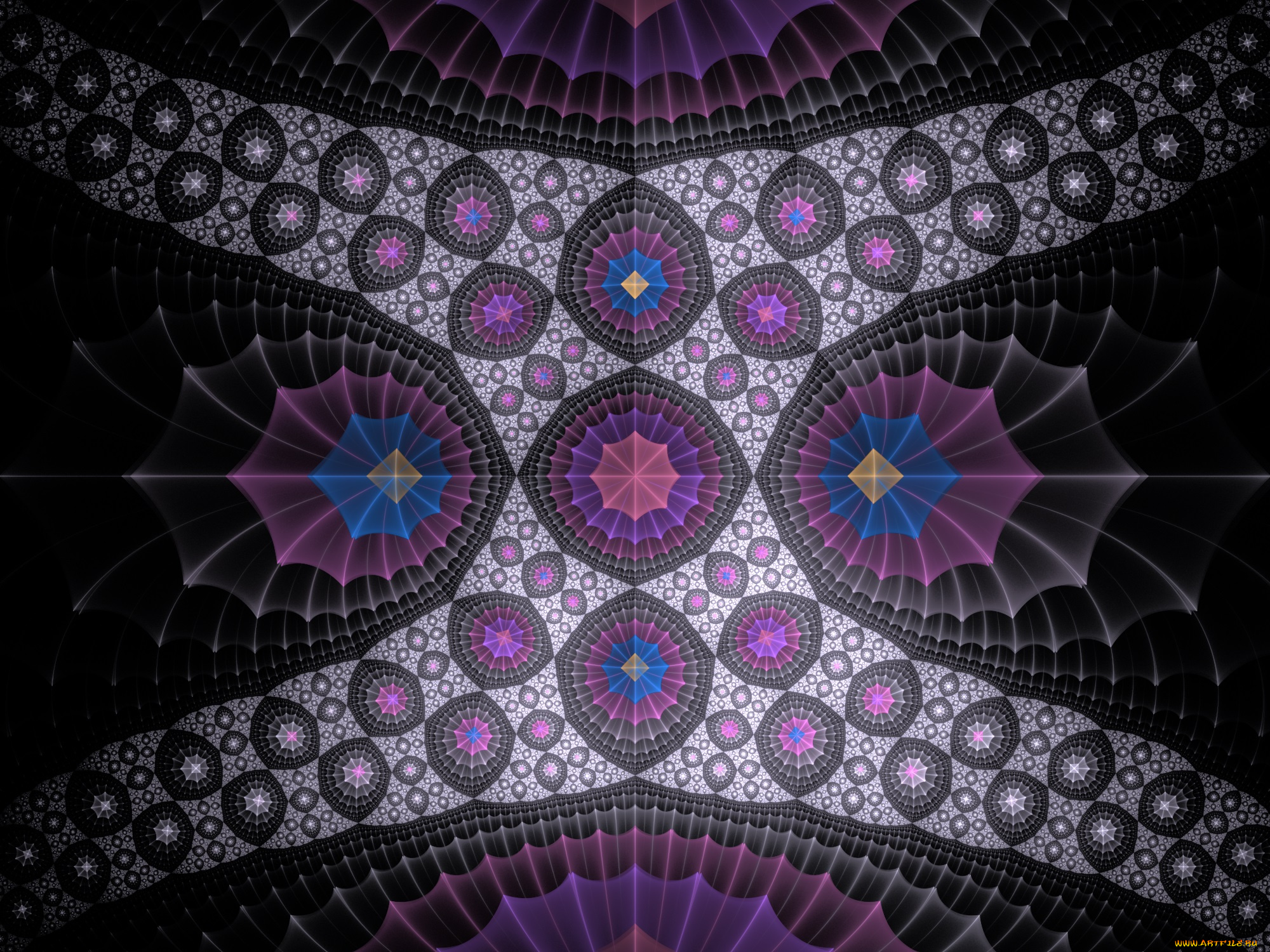 3д, графика, fractal, , фракталы, фон, цвета, узор