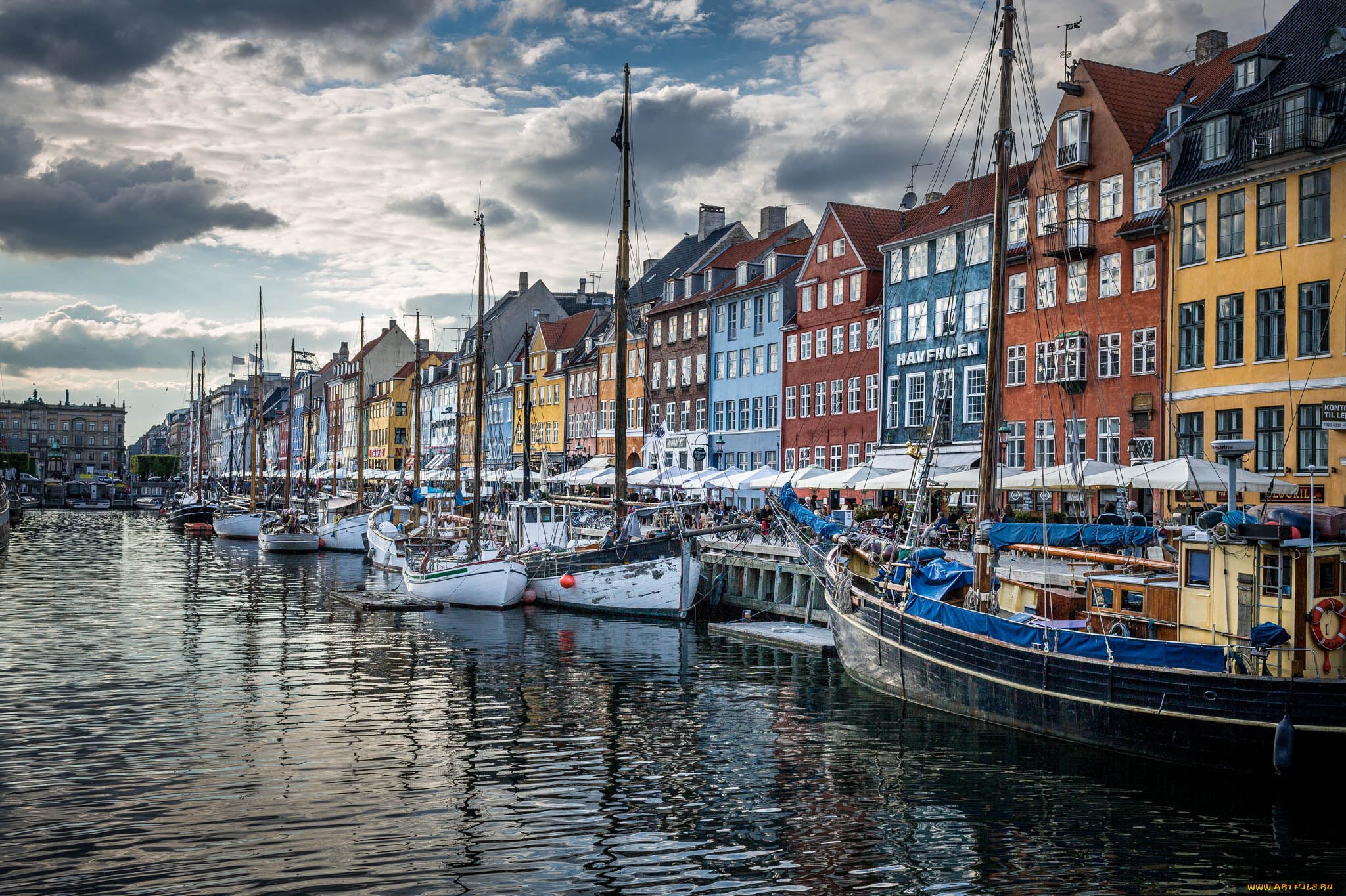 nyhavn, copehagen, denmark, корабли, порты, , , причалы, канал, пристань, суда