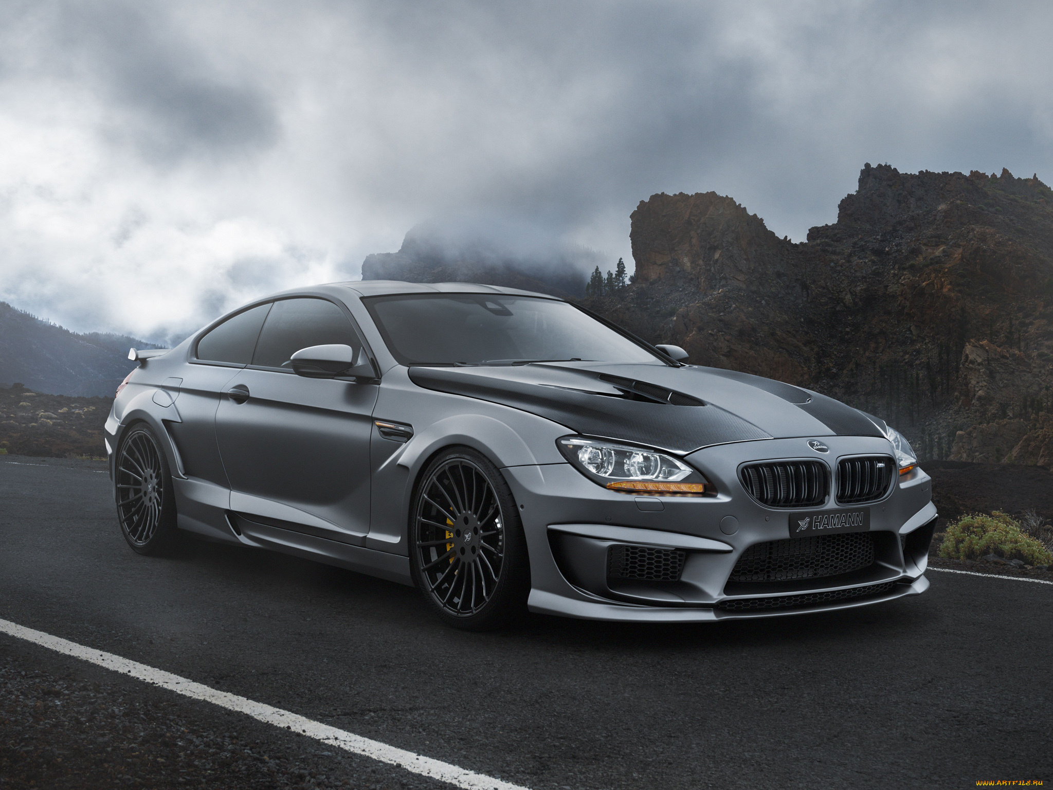 автомобили, bmw, coupe, mirr6r, hamann, темный, 2013, f13