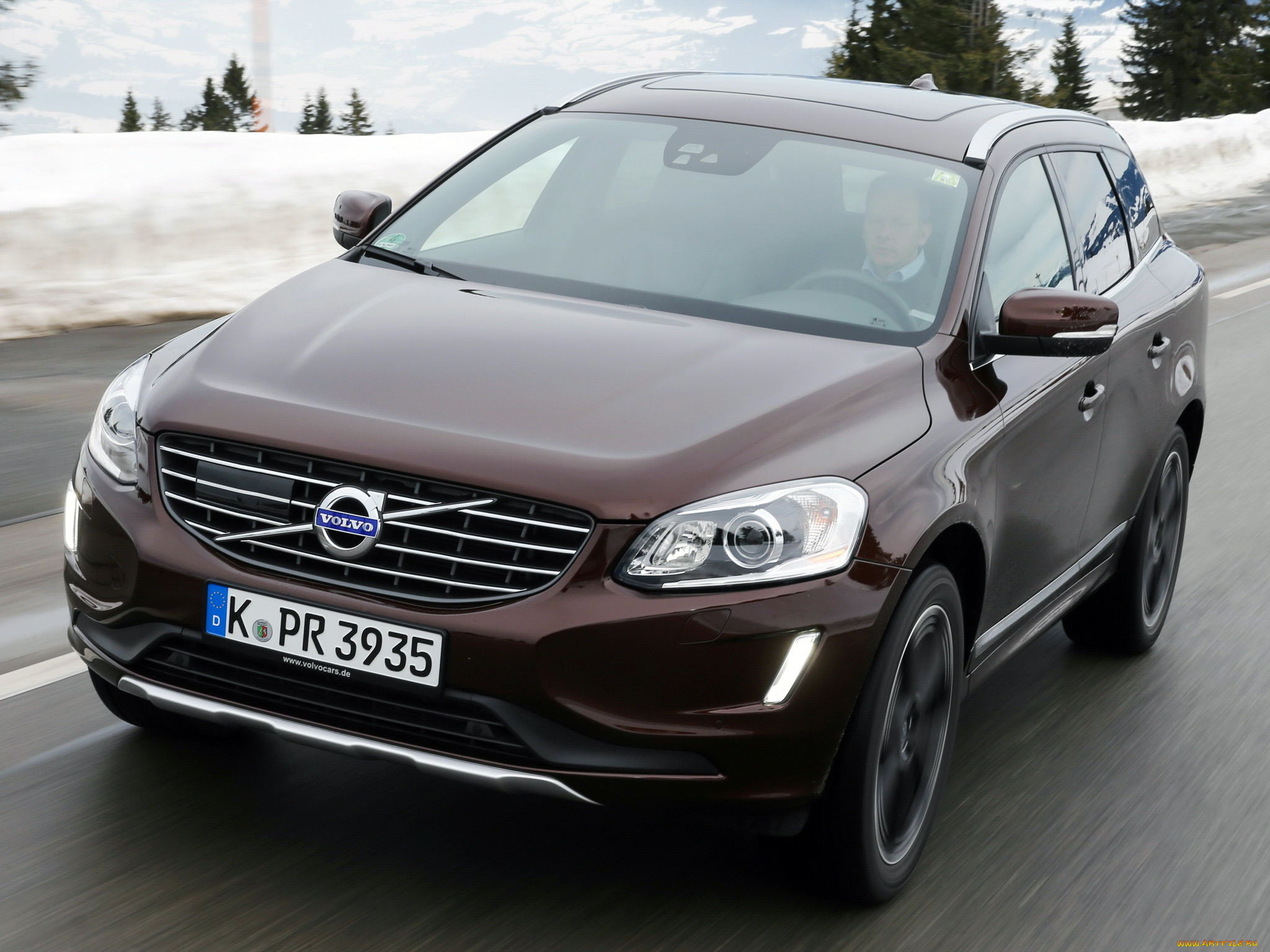автомобили, volvo, d4, xc60, темный, 2013г