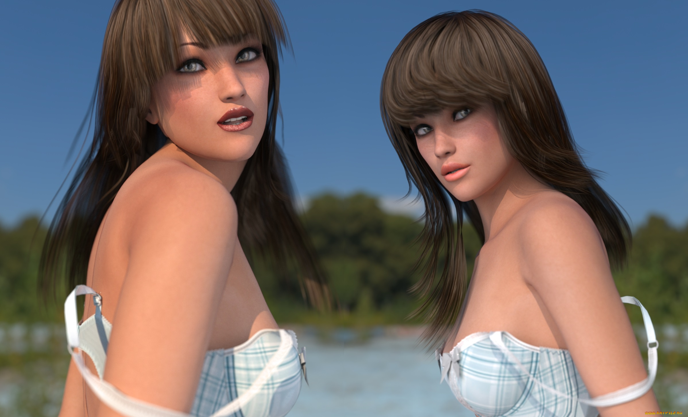 3д, графика, people, , люди, девушки