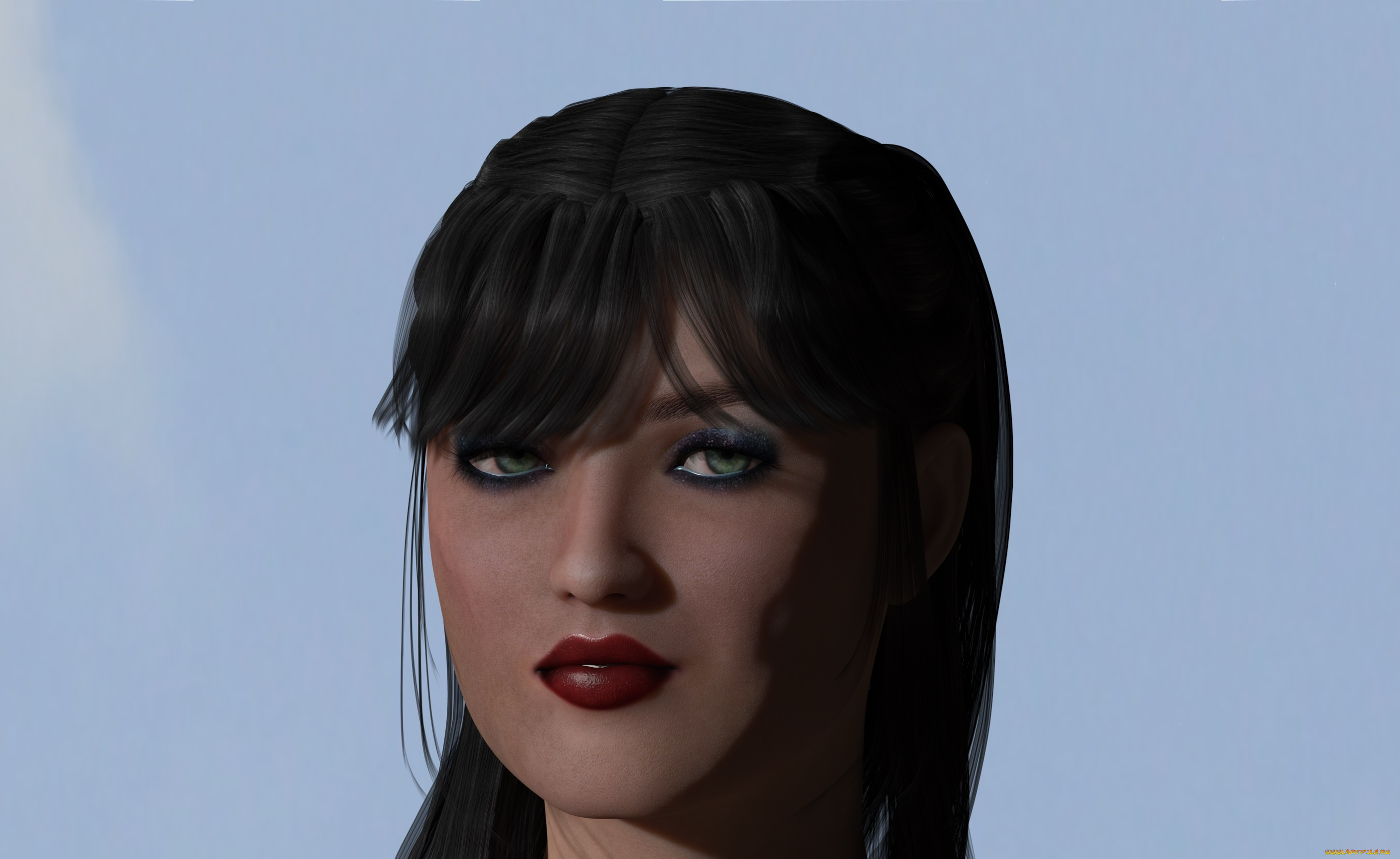 3д, графика, portraits, , портрет, девушка, лицо, взгляд