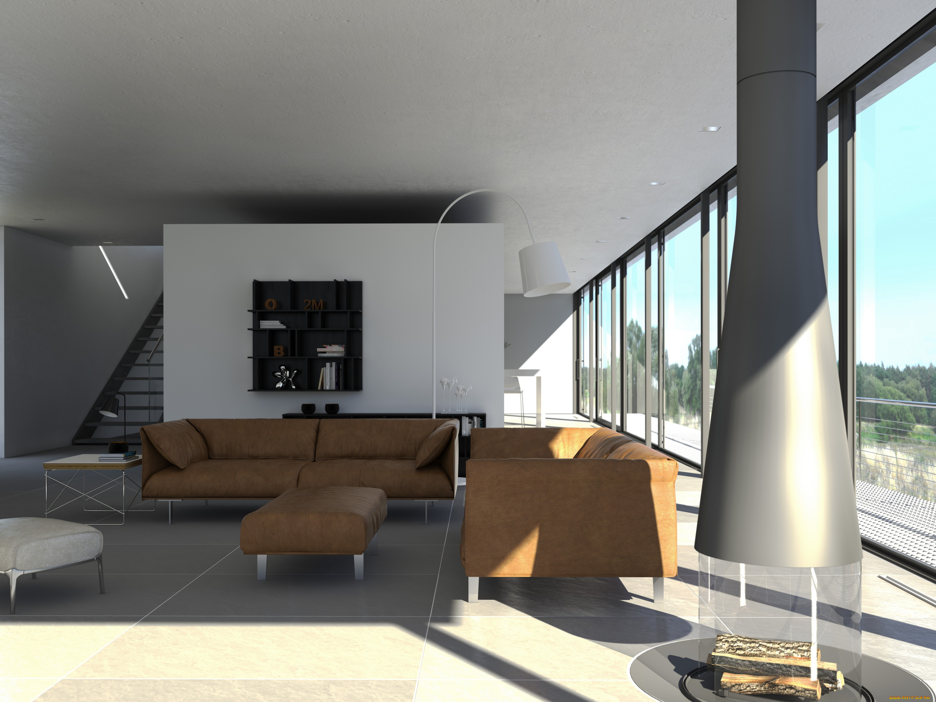 3д, графика, realism, , реализм, стиль, гостиная