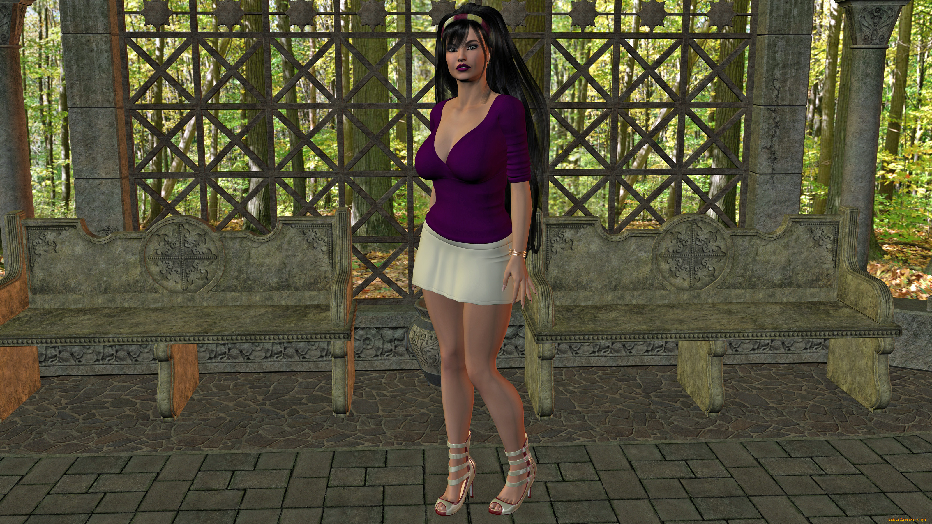 3д, графика, people, , люди, взгляд, девушка