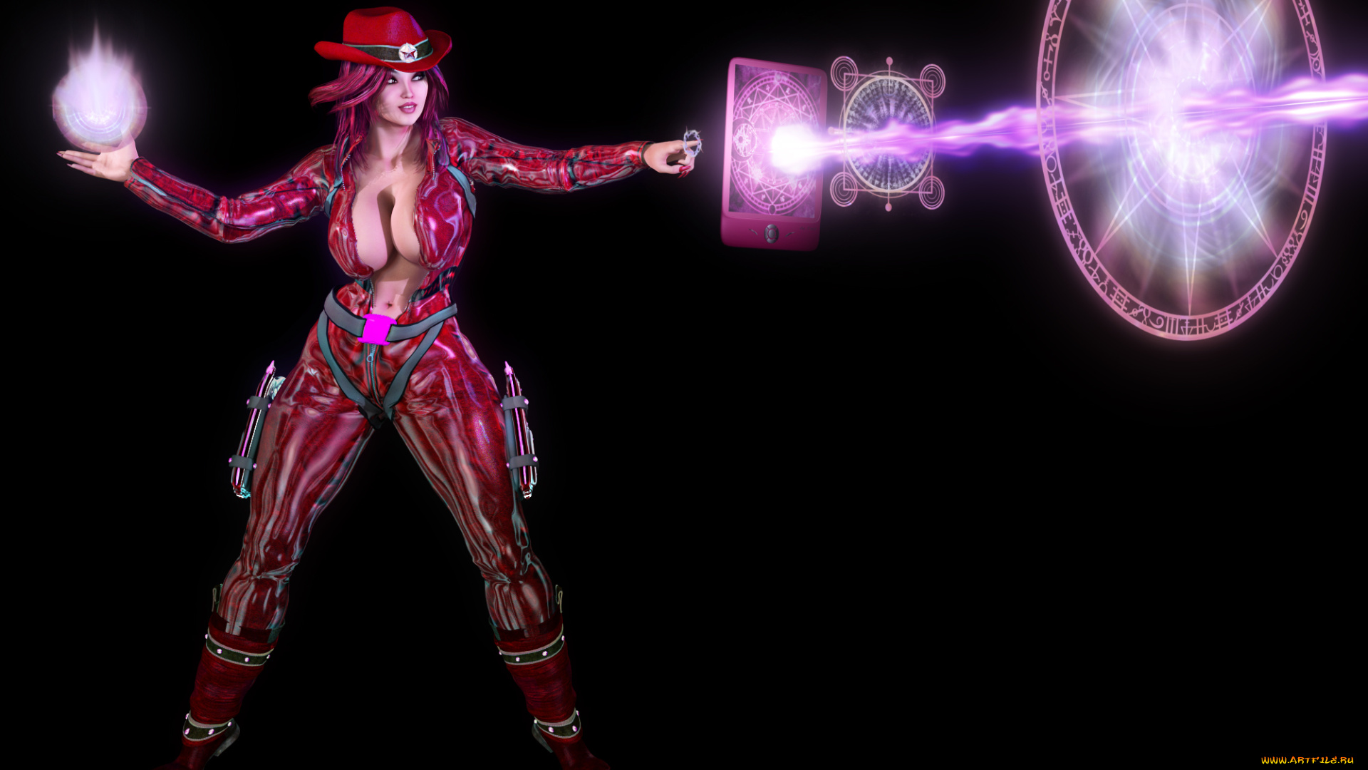 3д, графика, фантазия, , fantasy, девушка, взгляд, фон, магия