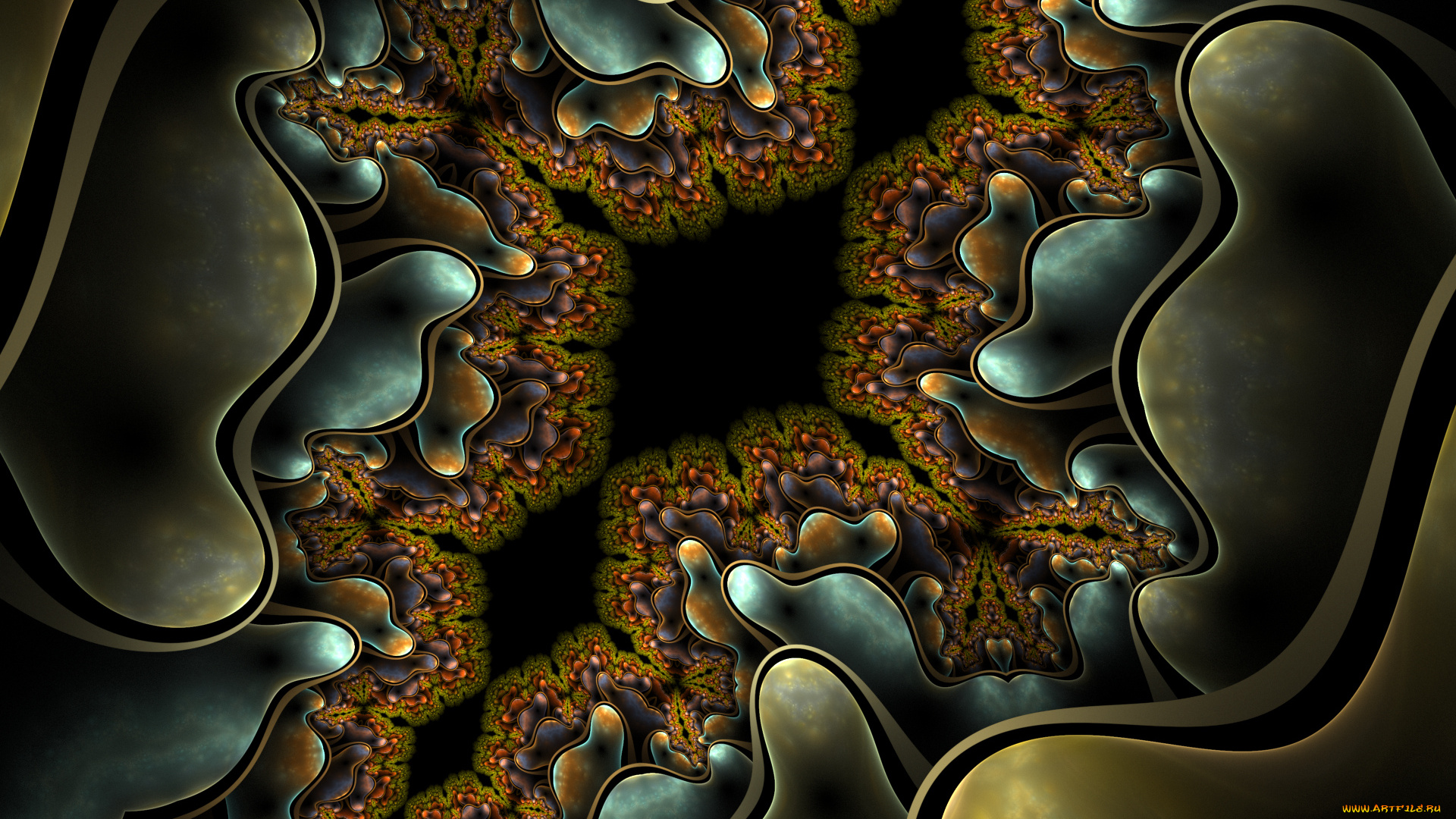 3д, графика, фракталы, , fractal, цвета, фон, узор