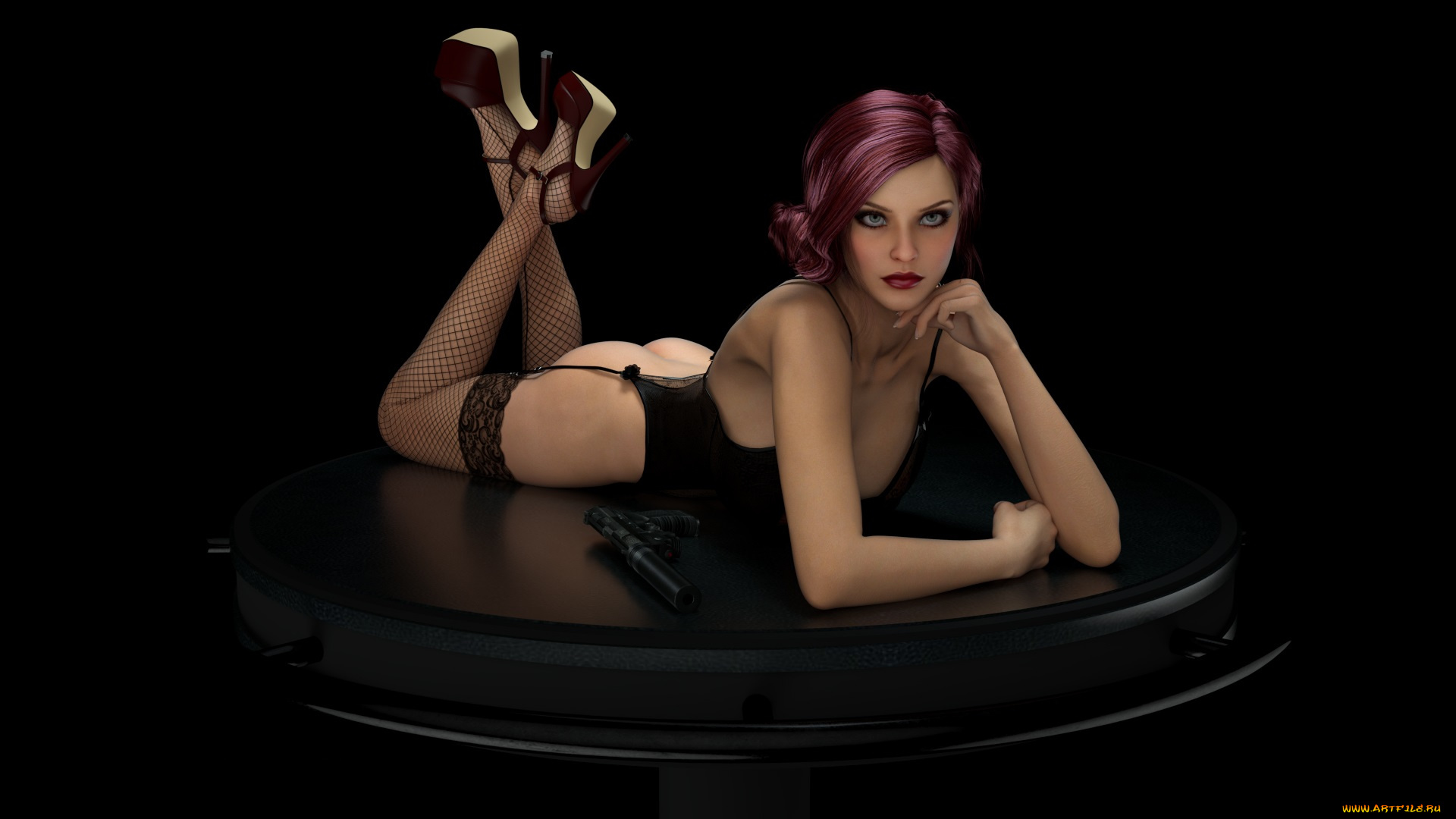 3д, графика, люди, , people, девушка, взгляд, фон