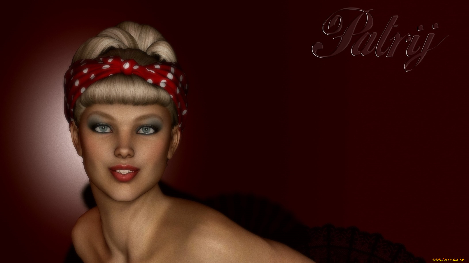 3д, графика, портрет, , portraits, девушка, взгляд, фон, улыбка