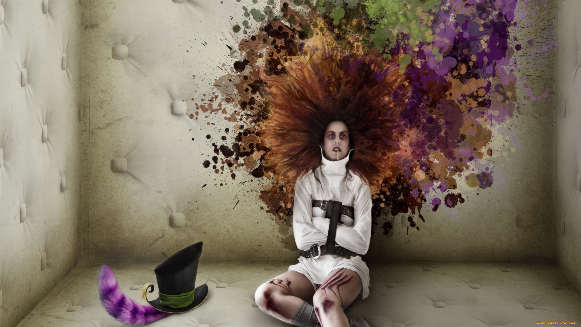 девушки, -unsort, , креатив, палата, болезнь, девушка