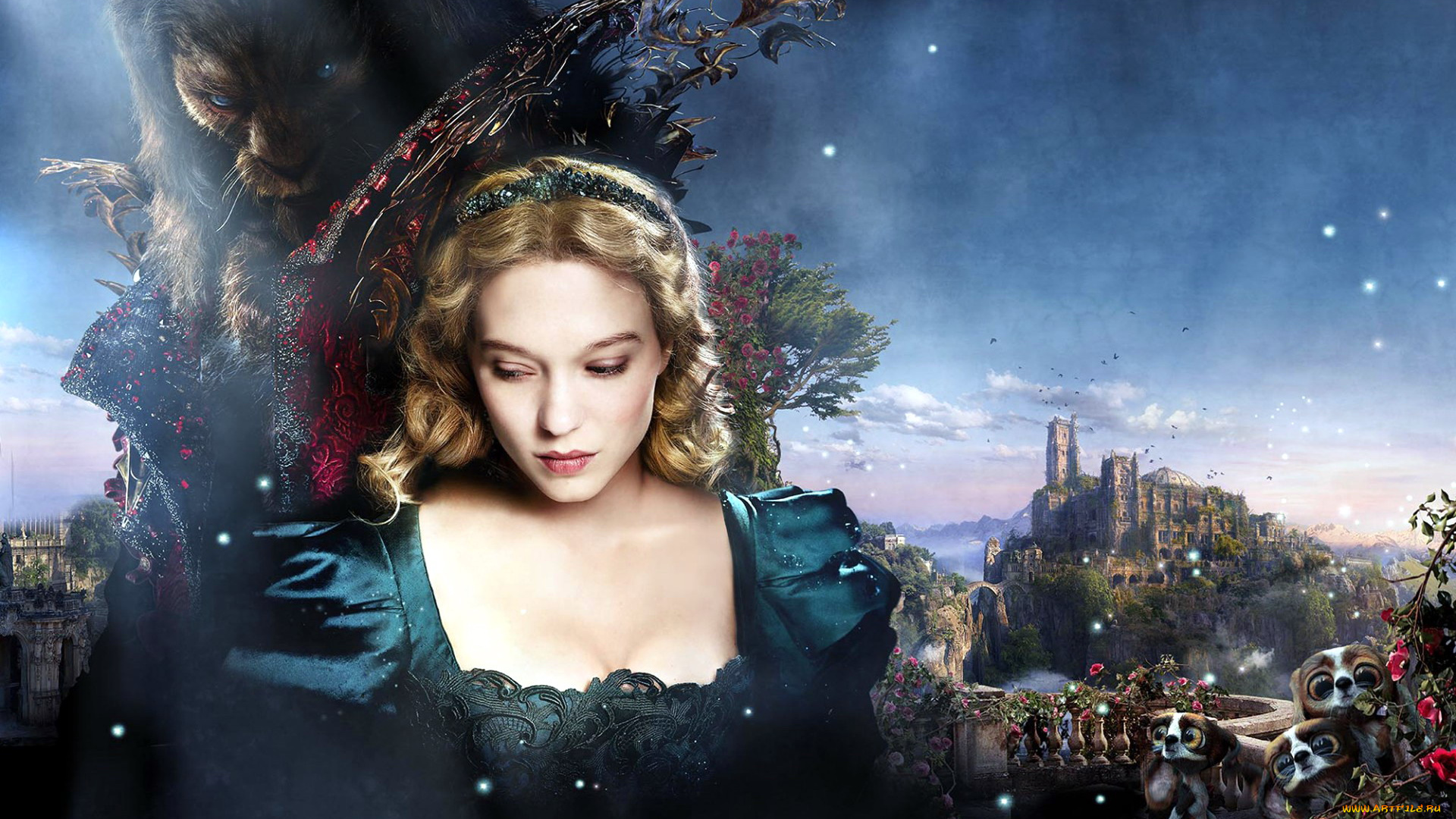 кино, фильмы, la, belle, et, la, bete, коллаж