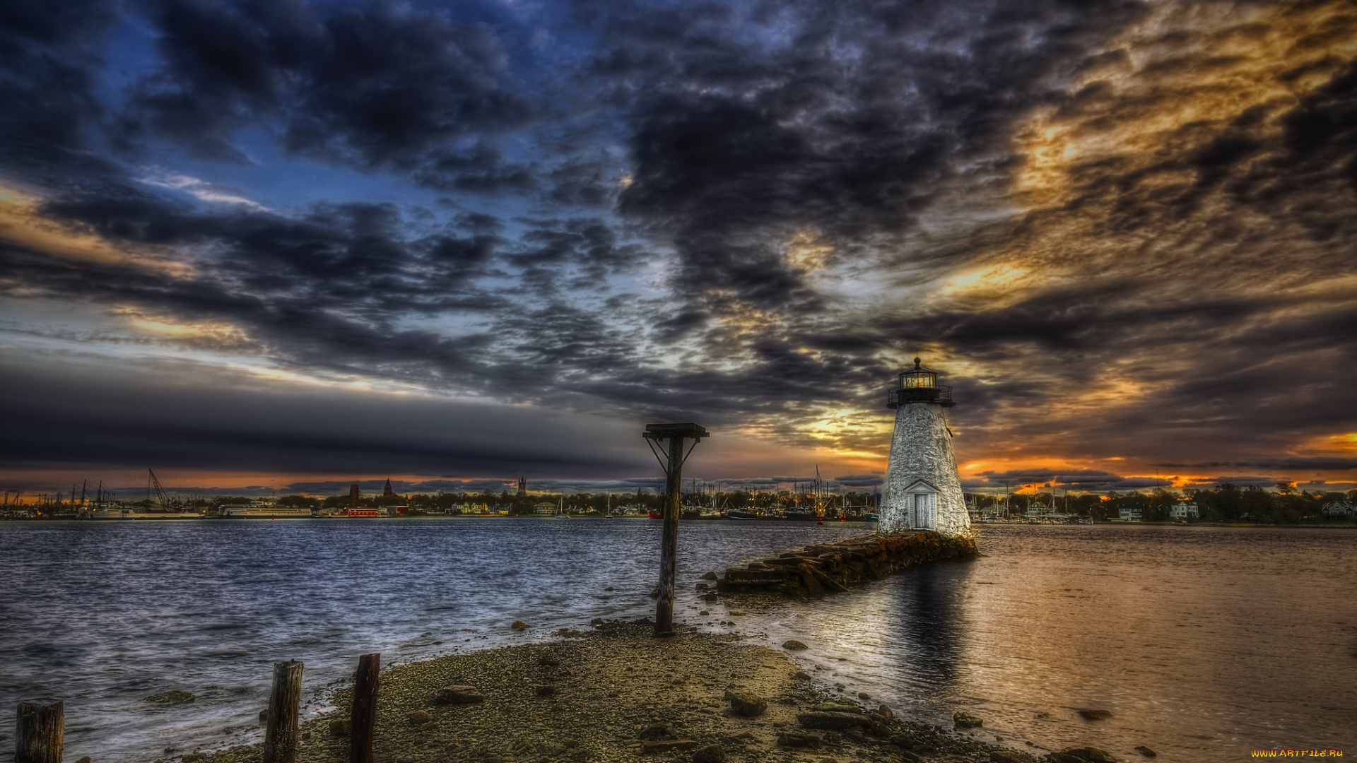 природа, маяки, побережье, маяк