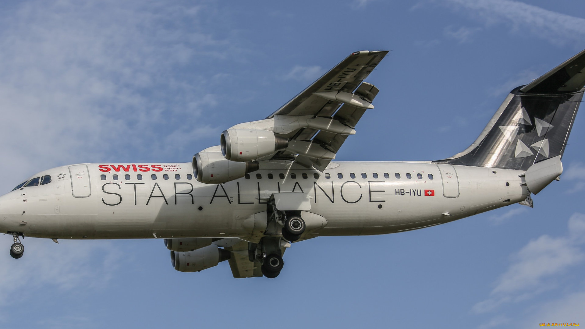 swiss, baerj, 146, авиация, пассажирские, самолёты, полет, небо, авиалайнер