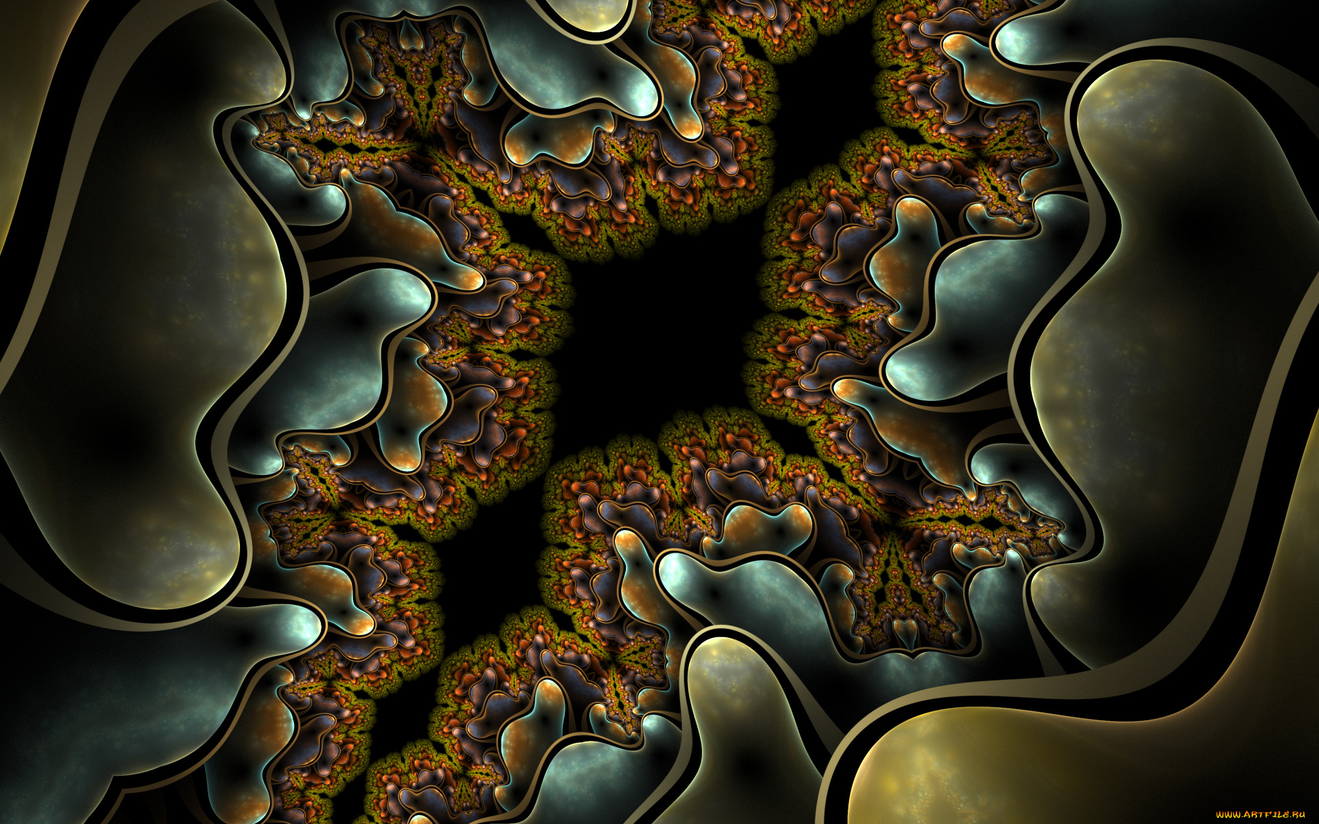 3д, графика, фракталы, , fractal, цвета, фон, узор