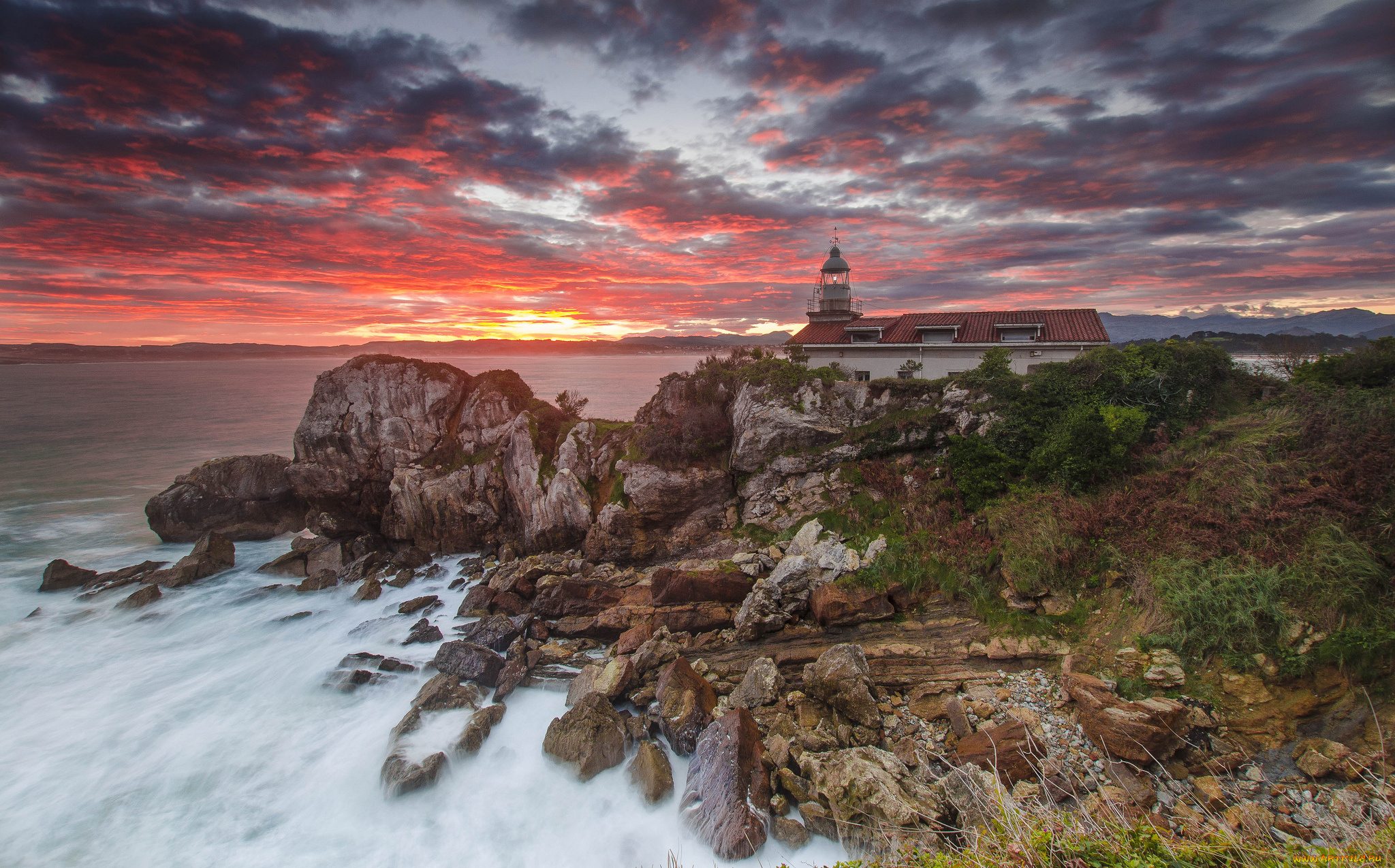 природа, маяки, побережье, маяк