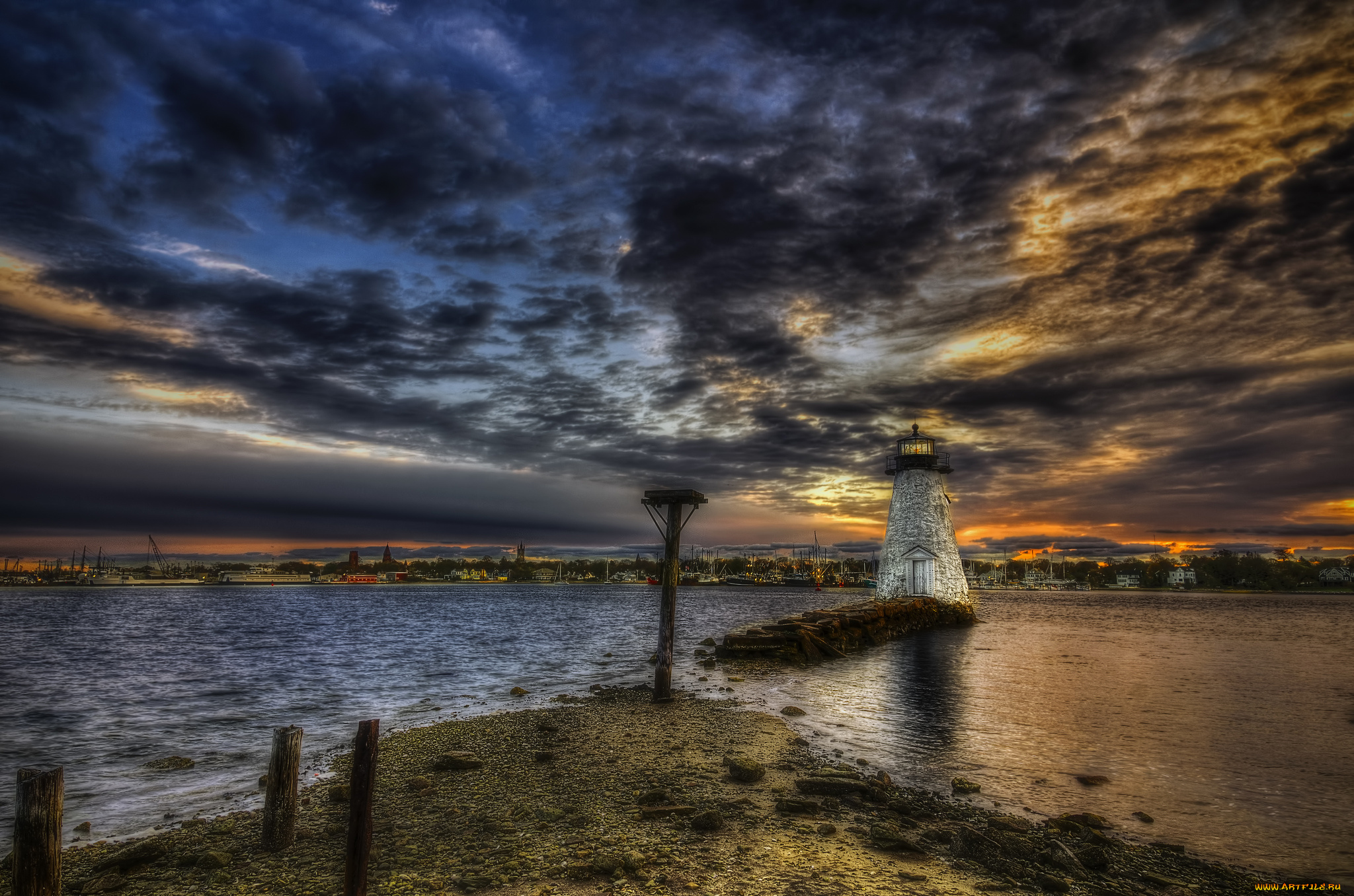 природа, маяки, побережье, маяк