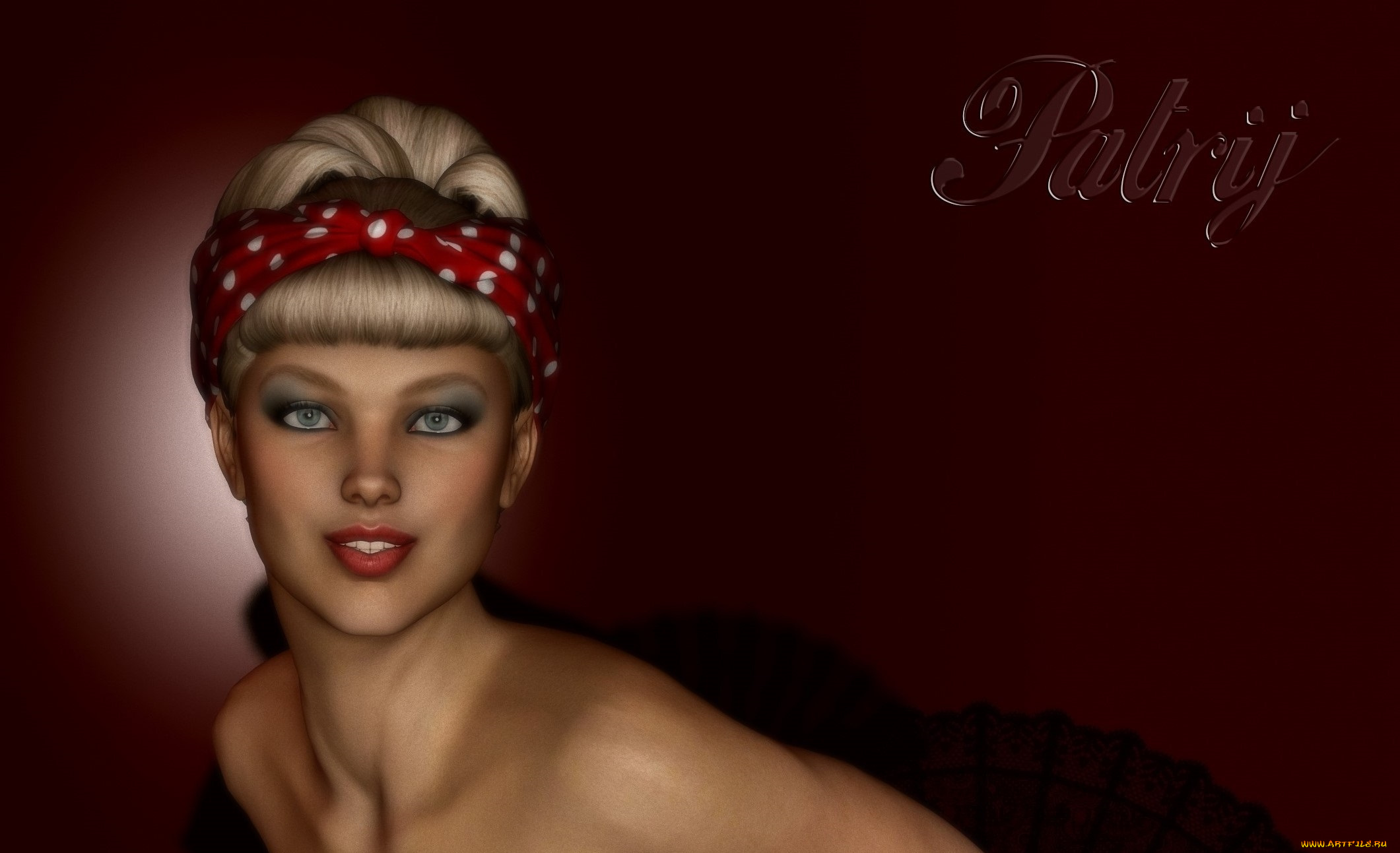 3д, графика, портрет, , portraits, девушка, взгляд, фон, улыбка