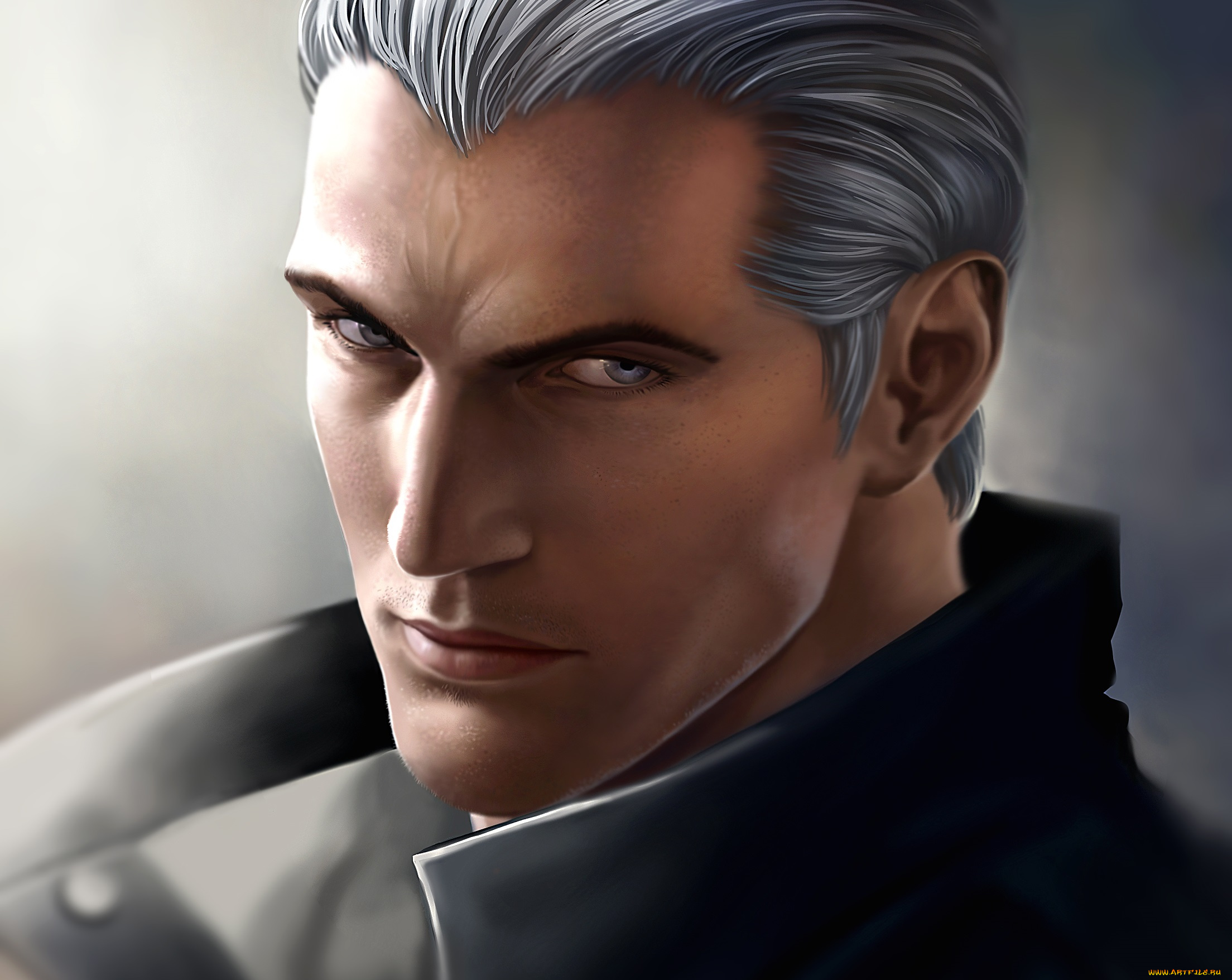 рисованное, люди, лицо, мужчина, парень, взгляд