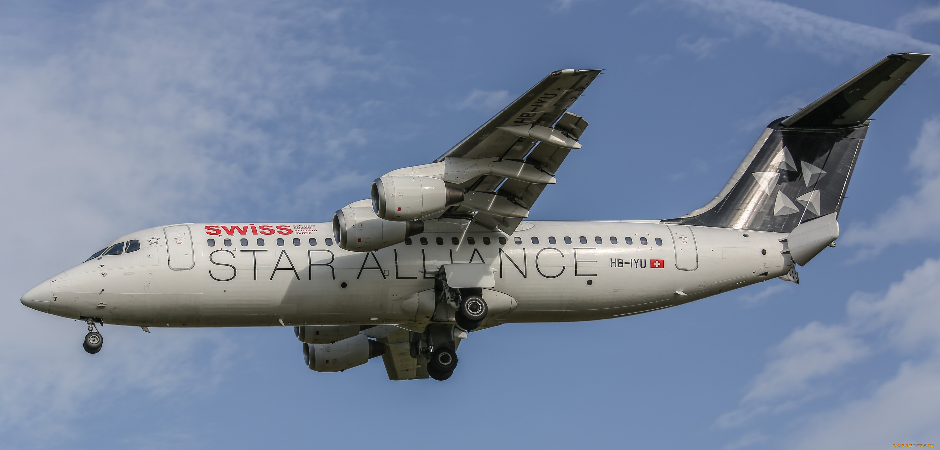 swiss, baerj, 146, авиация, пассажирские, самолёты, полет, небо, авиалайнер