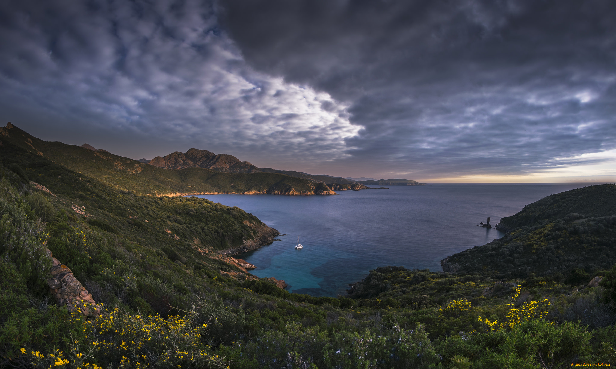 природа, побережье, берег, море