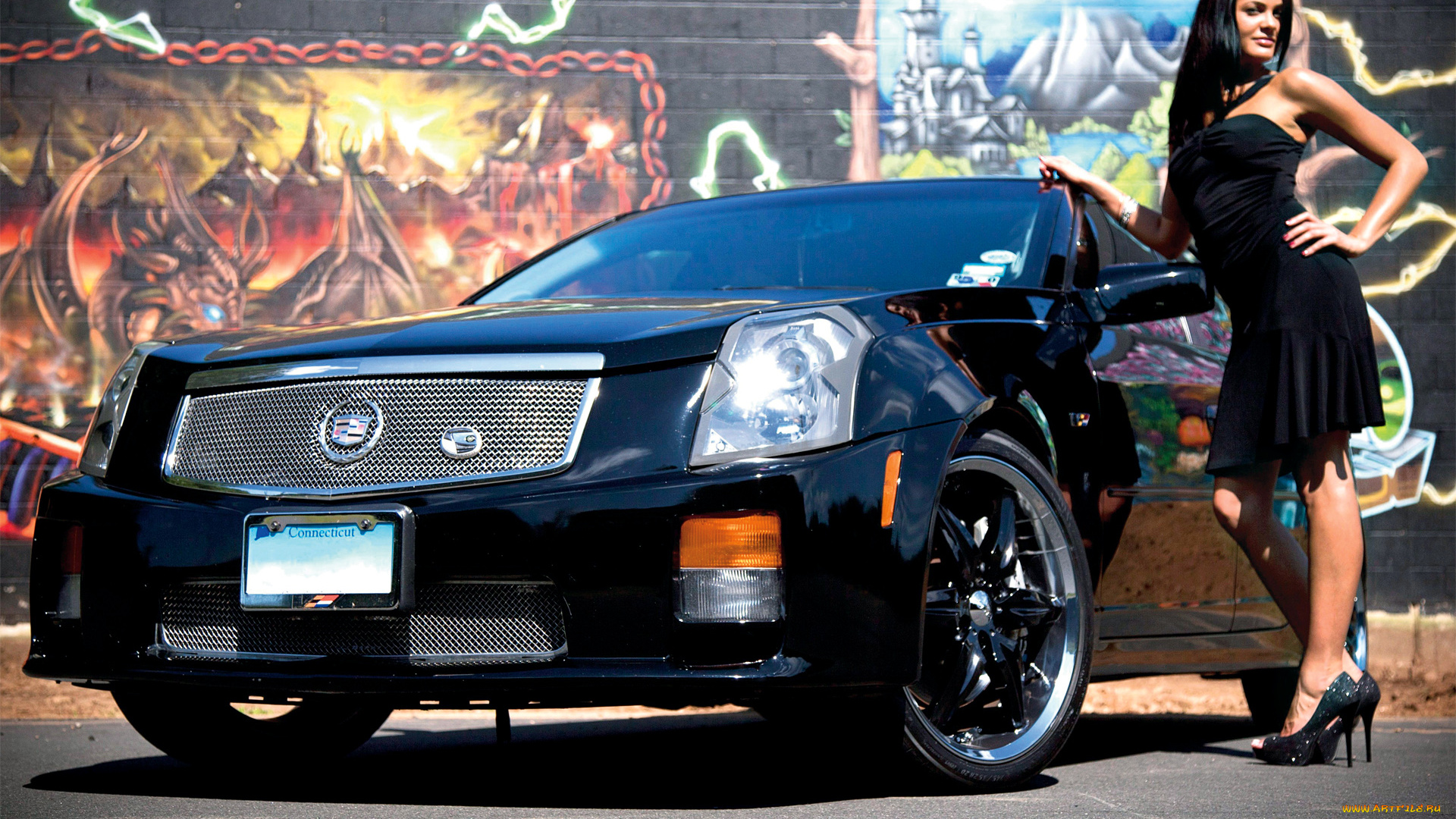 автомобили, -авто, с, девушками, cadillac