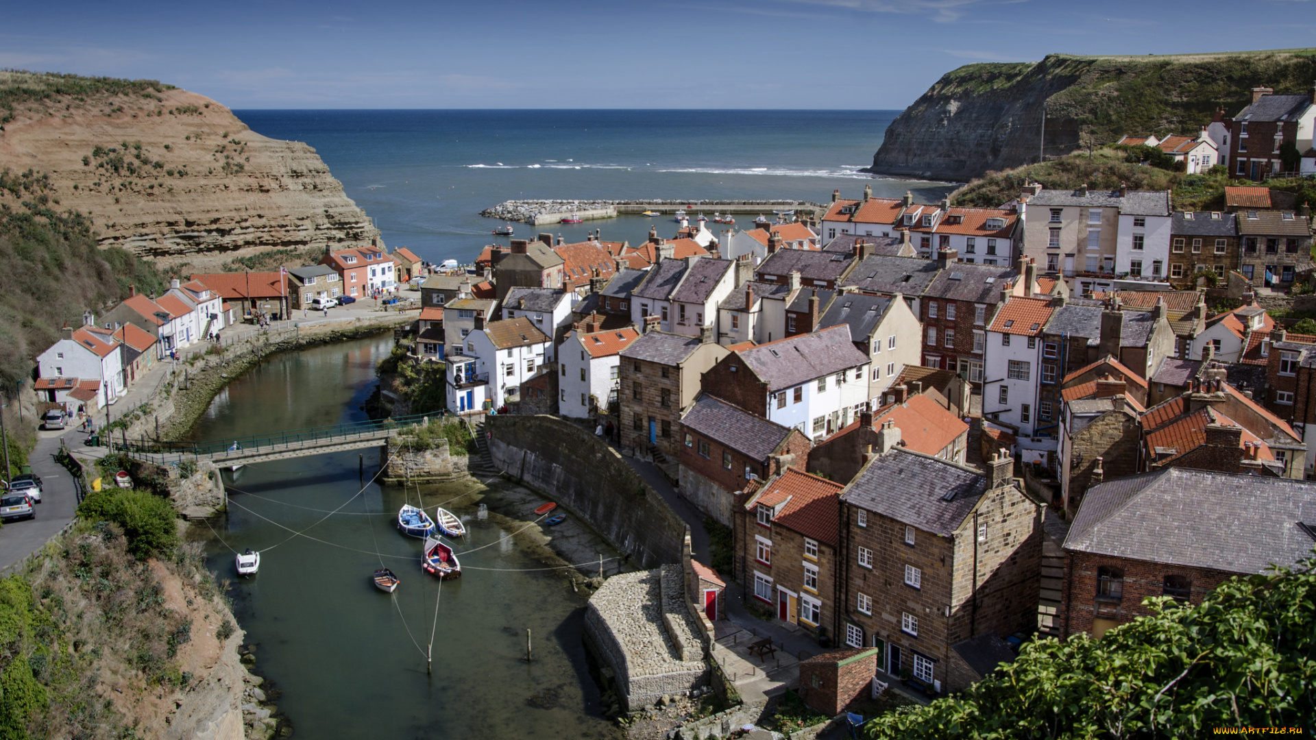 города, -, панорамы, бухта