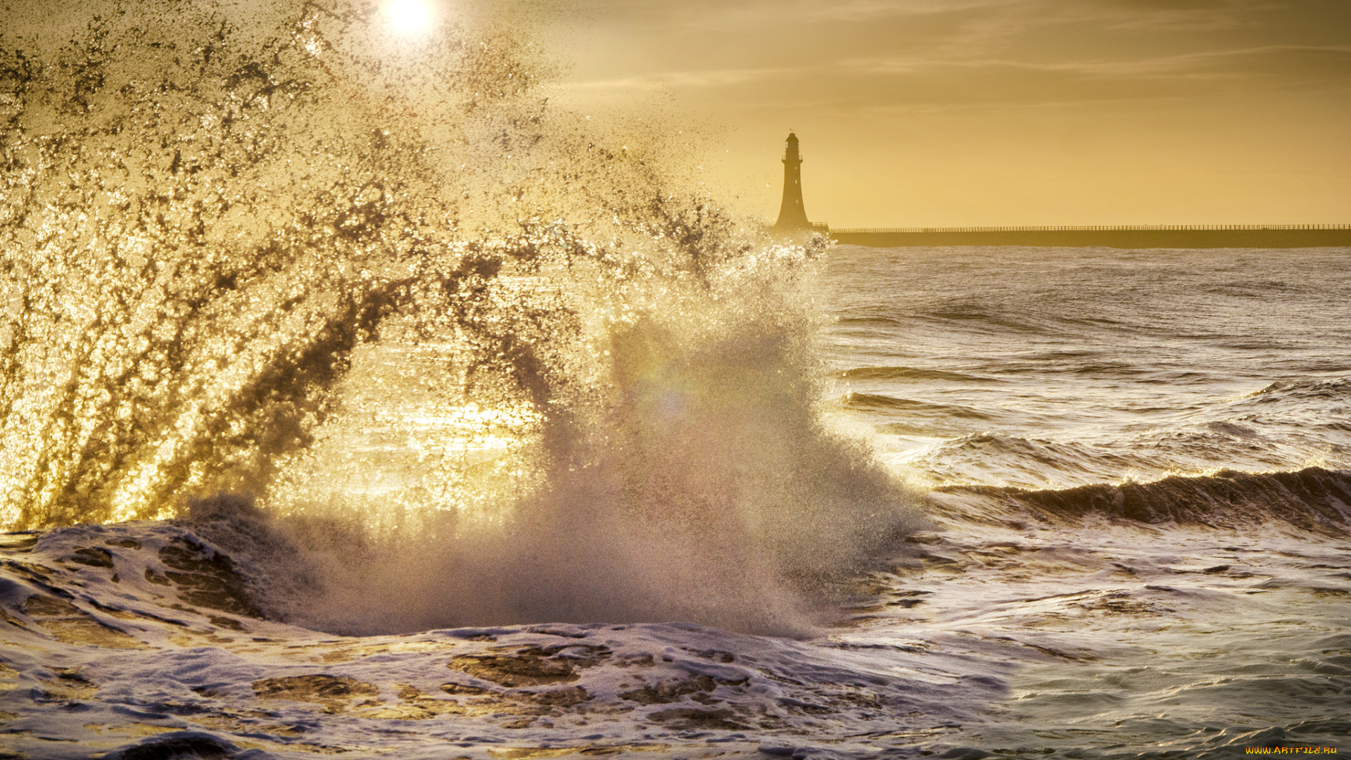 природа, моря, океаны, волна