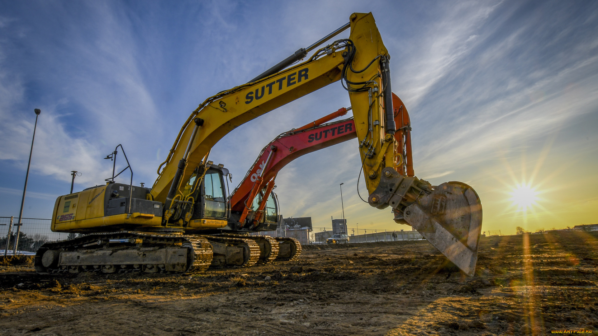 техника, экскаваторы, ковш