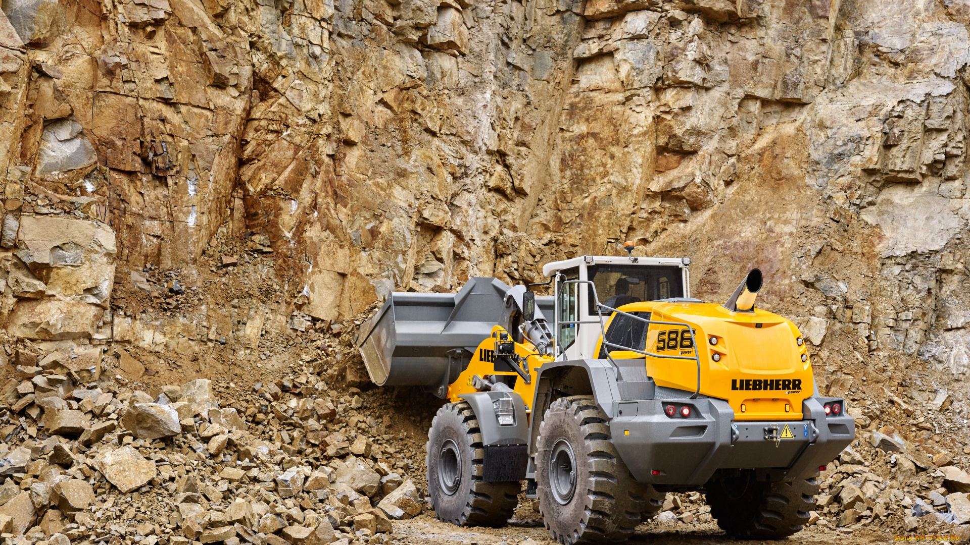 техника, фронтальные, погрузчики, liebherr