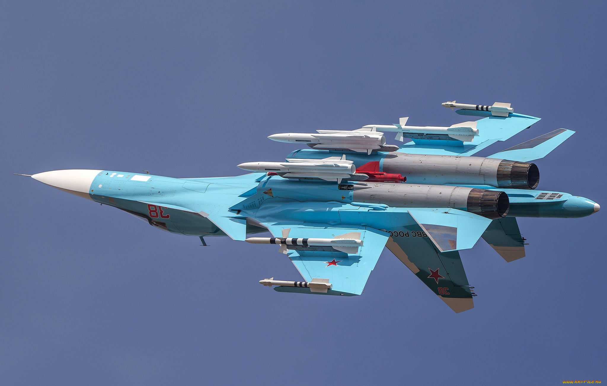 su-34, авиация, боевые, самолёты, бомбардировщик