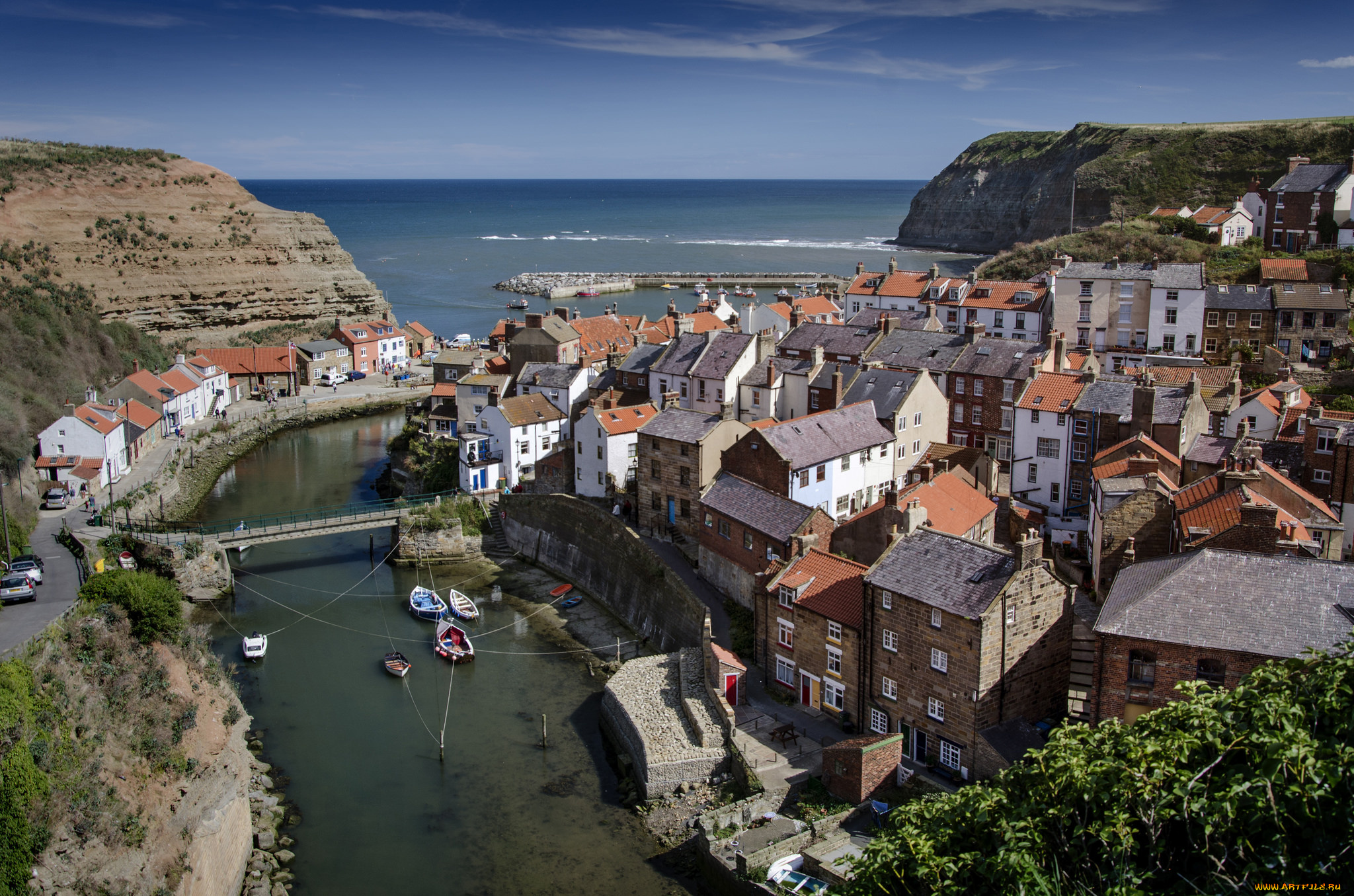 города, -, панорамы, бухта