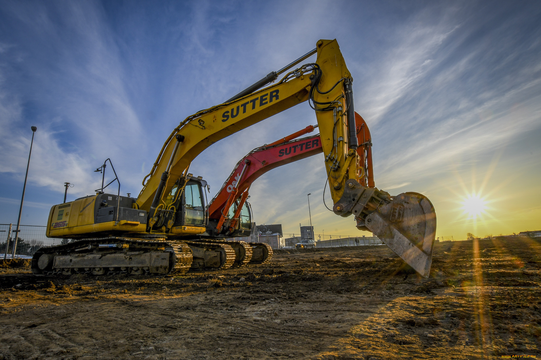 техника, экскаваторы, ковш