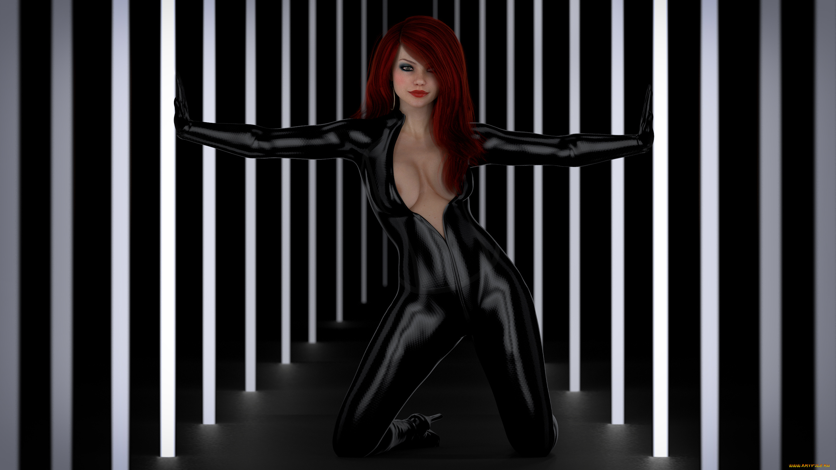 3д, графика, люди, , people, фон, девушка, латекс, взгляд