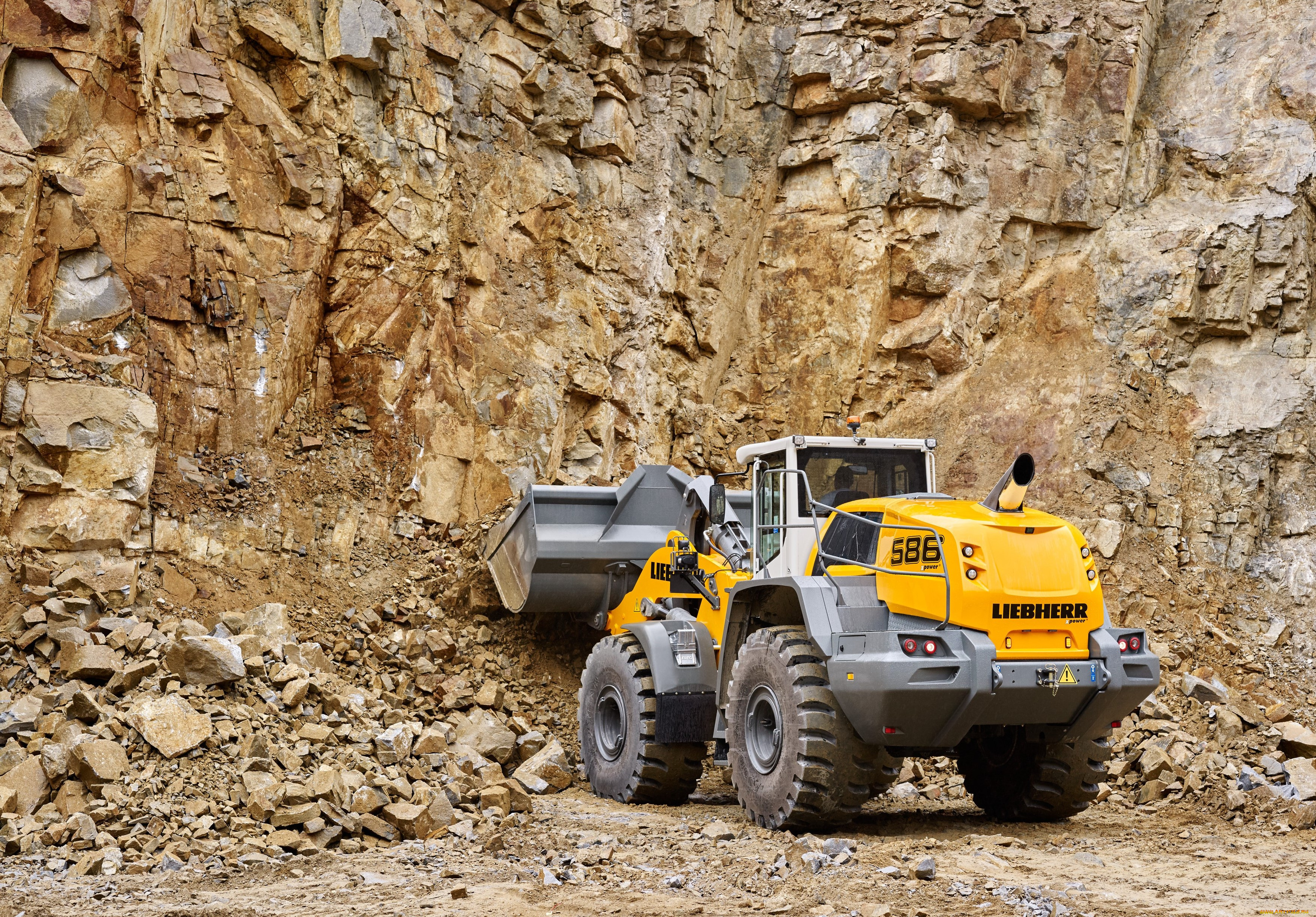 техника, фронтальные, погрузчики, liebherr