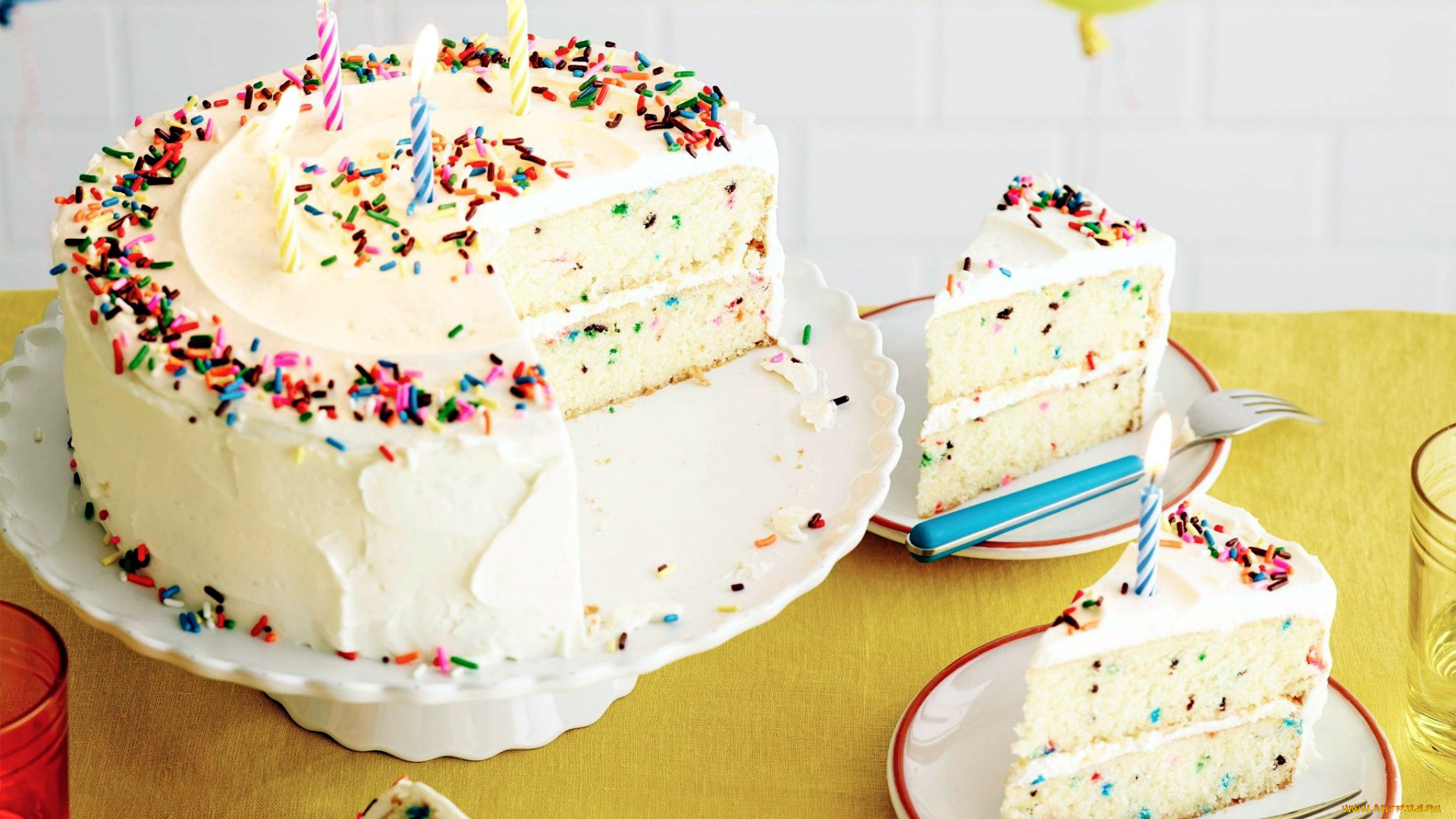 еда, торты, свечи, торт, лакомство