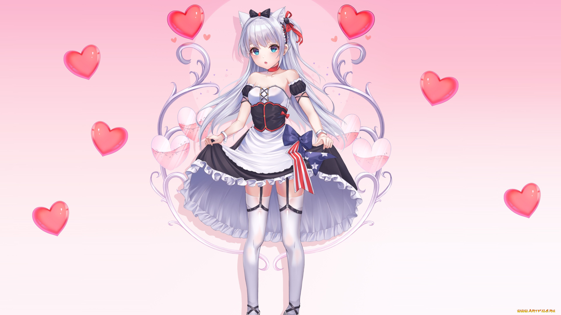 аниме, azur, lane, девушка