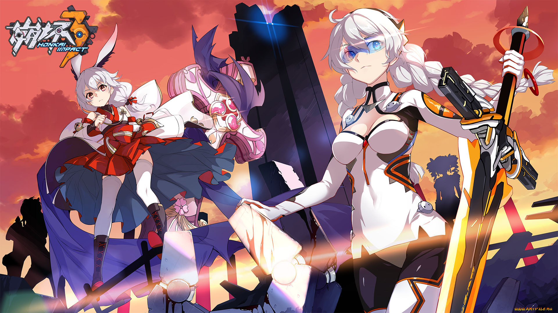 аниме, honkai, impact, 3rd, honkai, impact, 3rd
